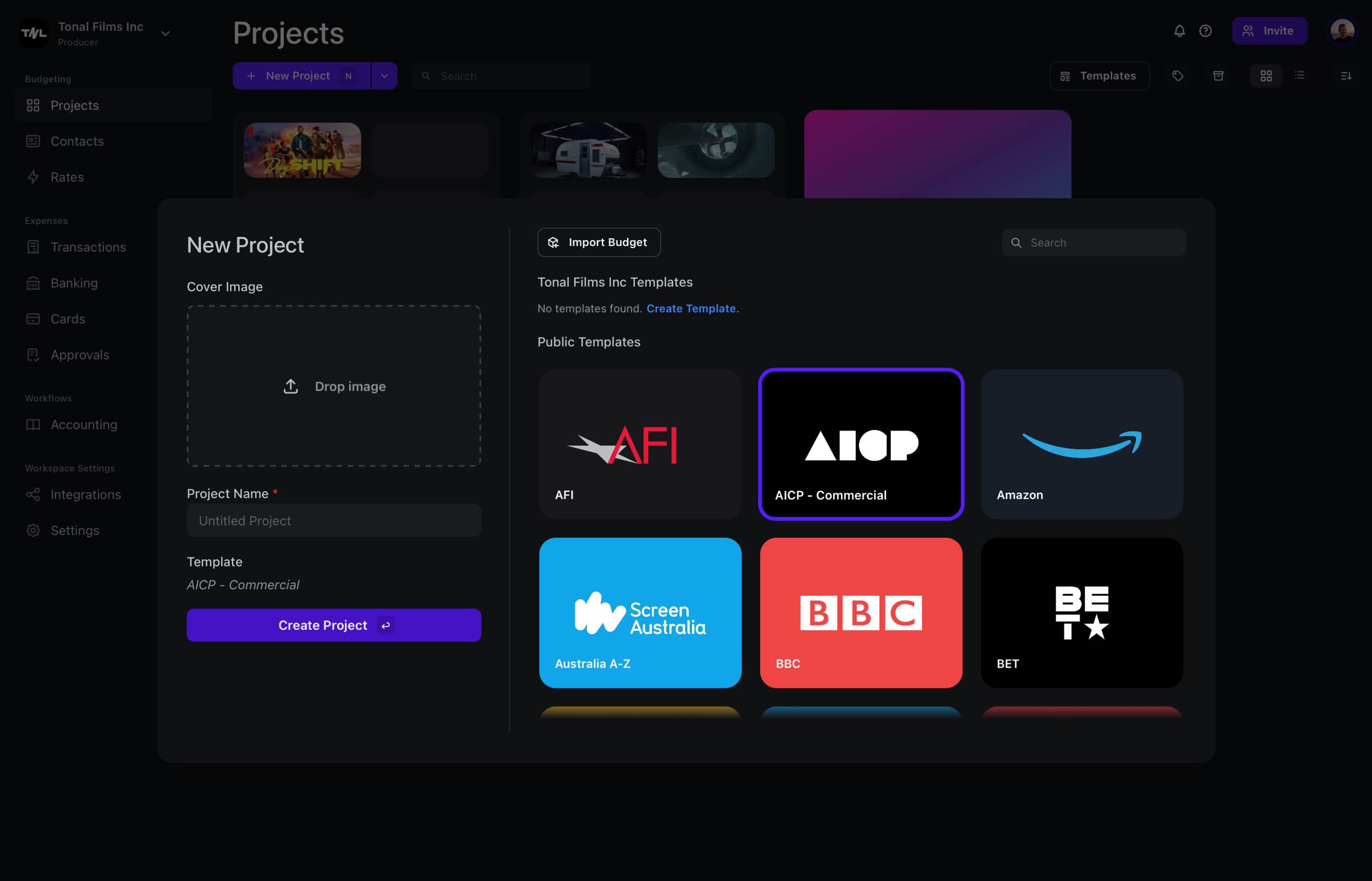 Saturation AICP Budget