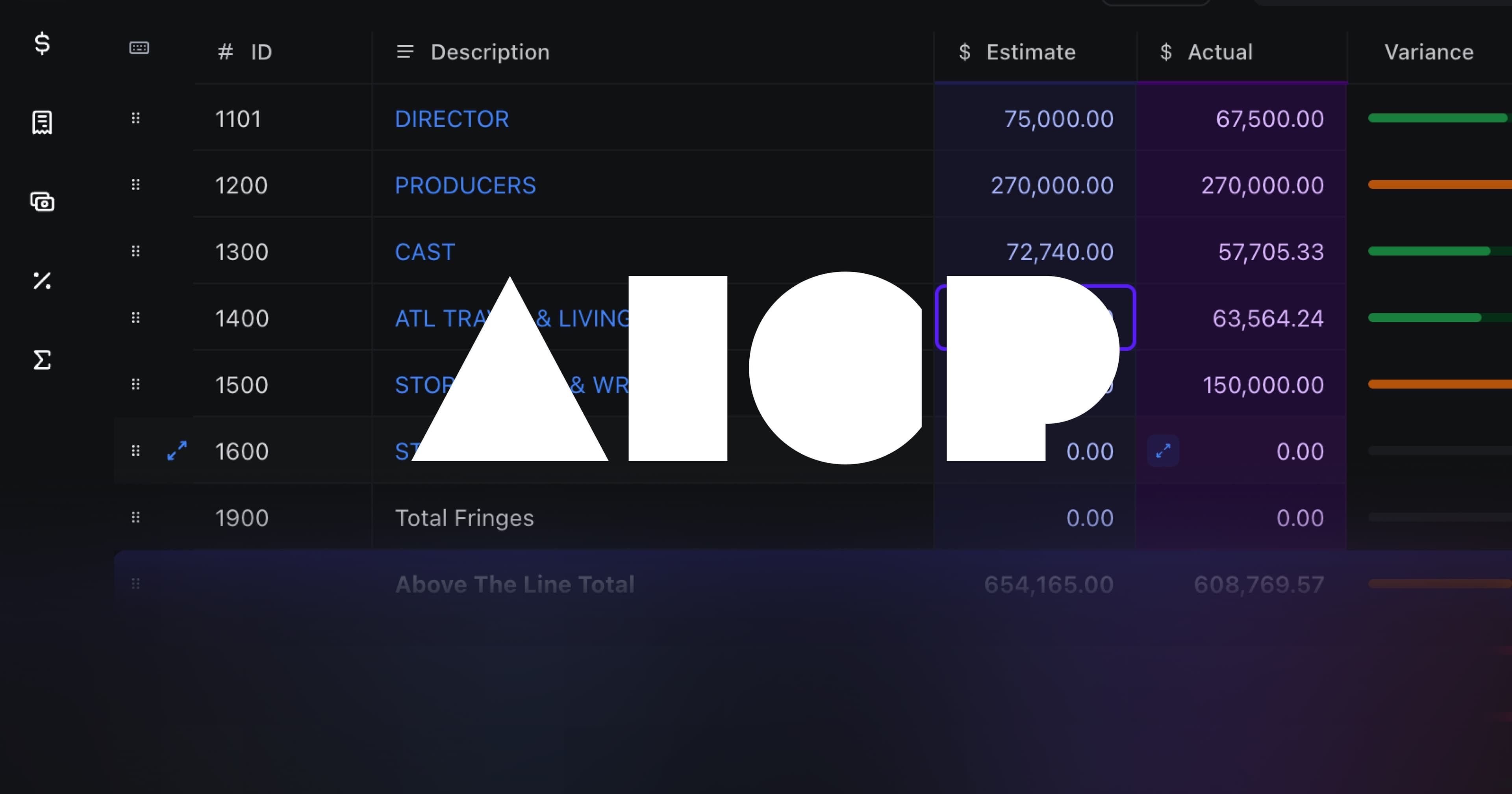 AICP commercial film budget template