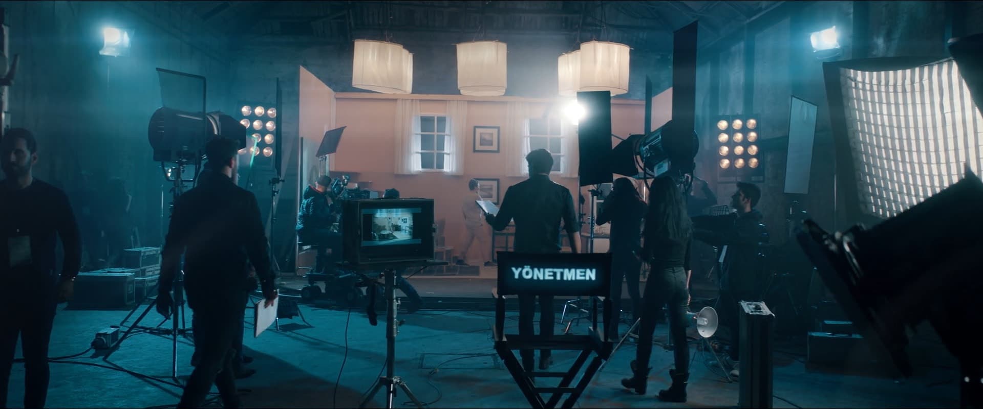 Video production company on set