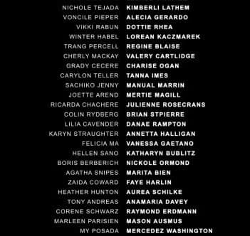 Movie Credits