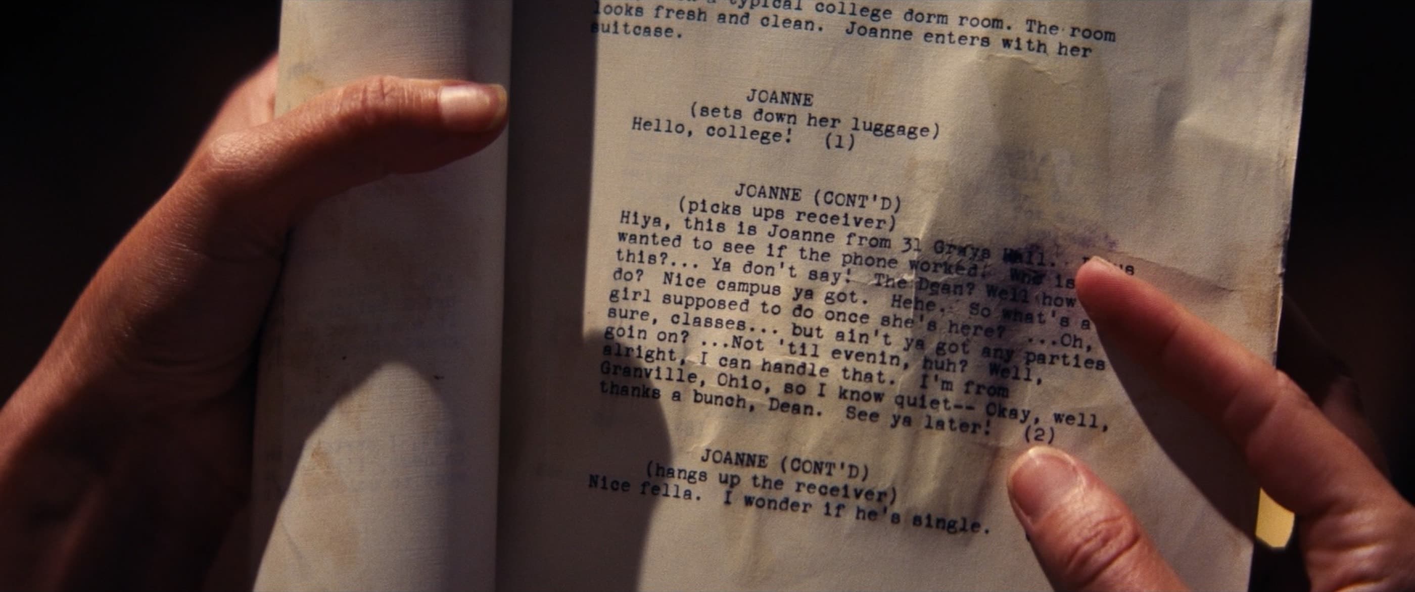 Script notes example scene from Babylon