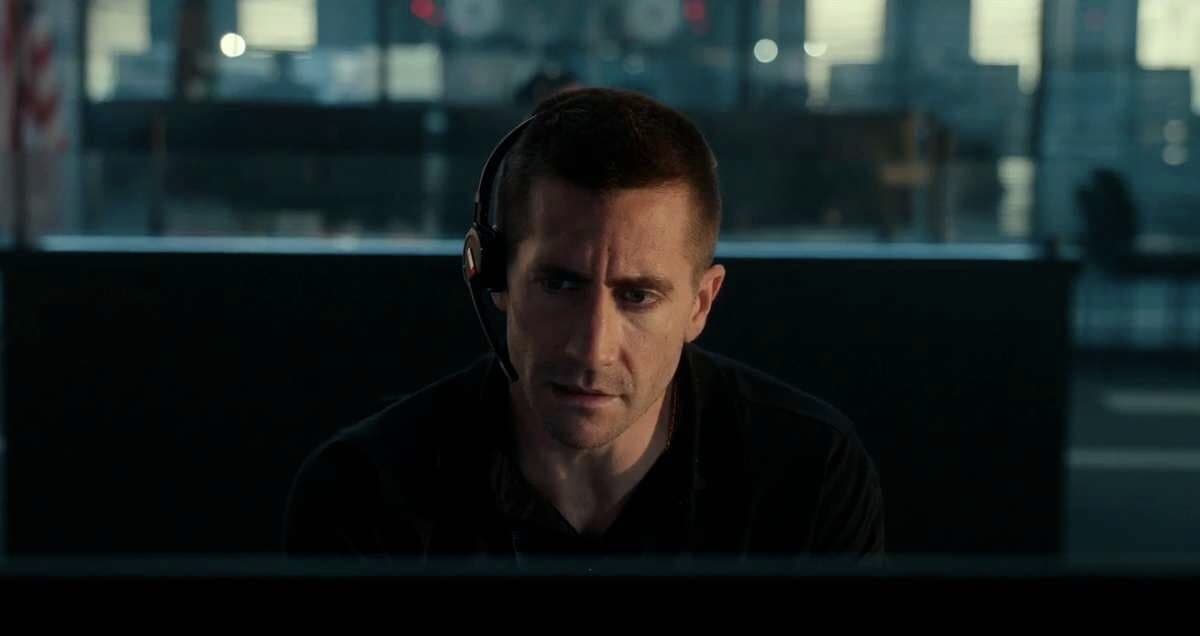 The Guilty 2021 cinematography still