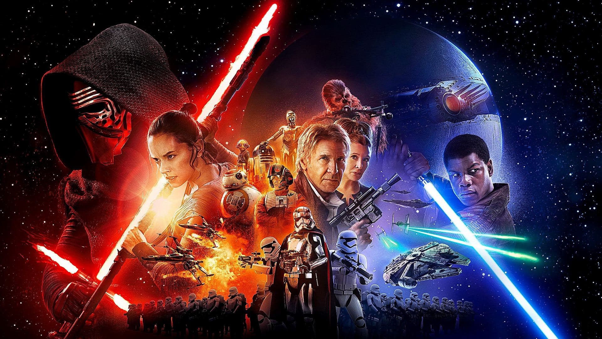 Star Wars The Force Awakens key art