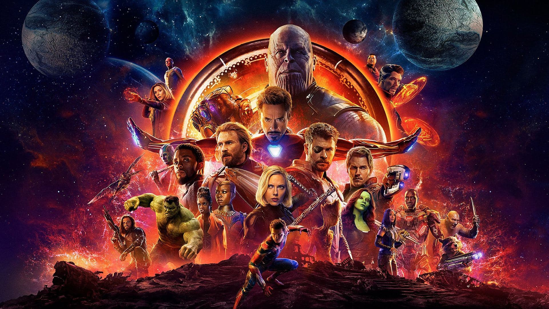 Avengers Infinity War key art