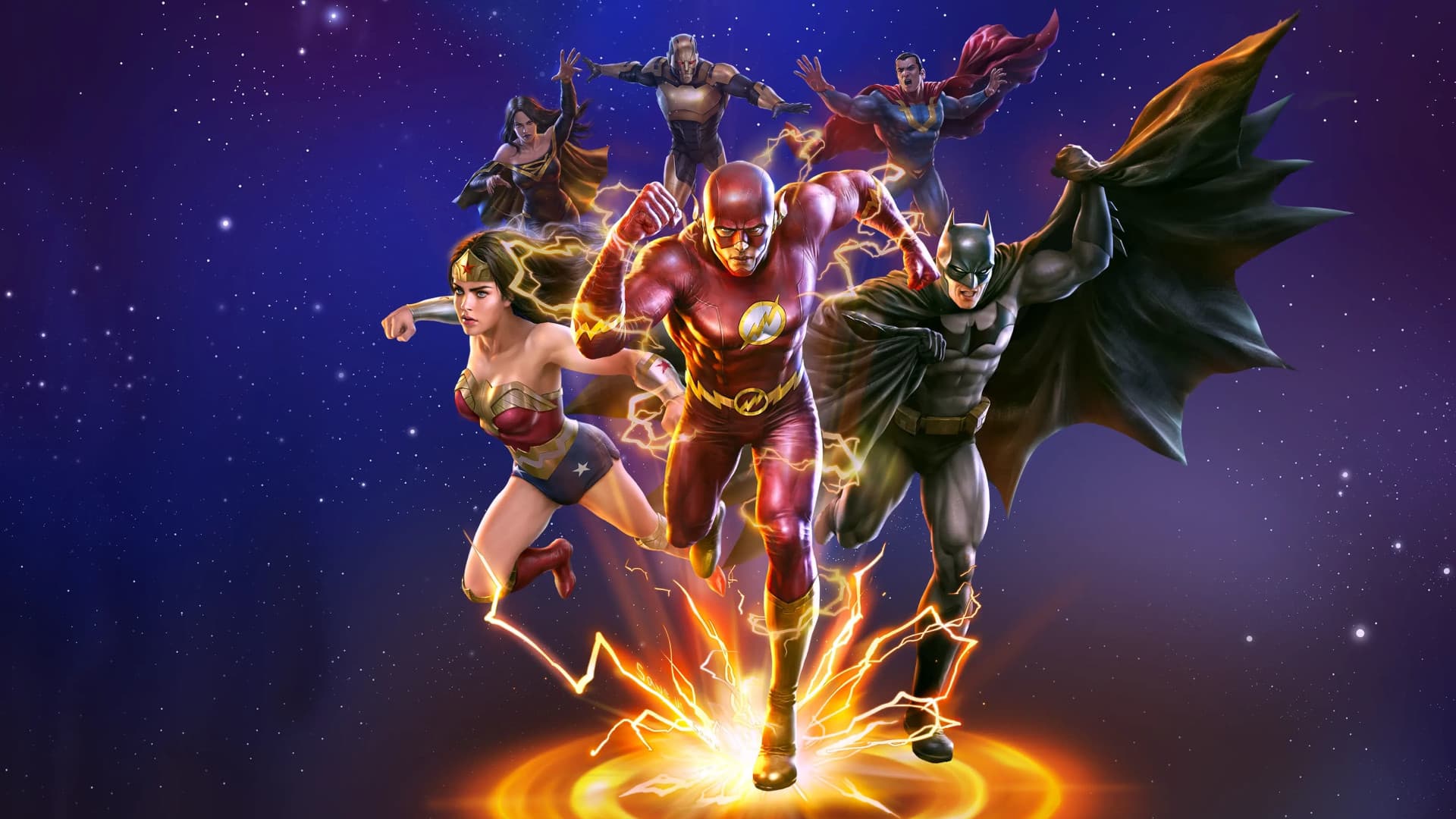 Justice League Crisis on Infinite Earths Part One key art