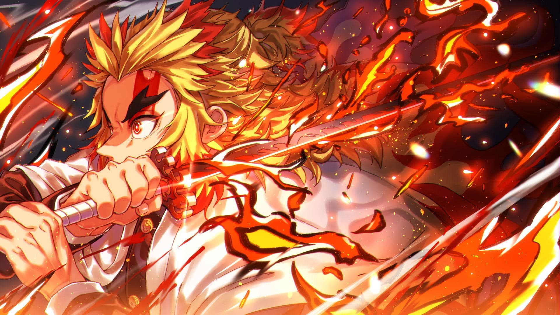 Demon Slayer -Kimetsu no Yaiba- The Movie Mugen Train key art