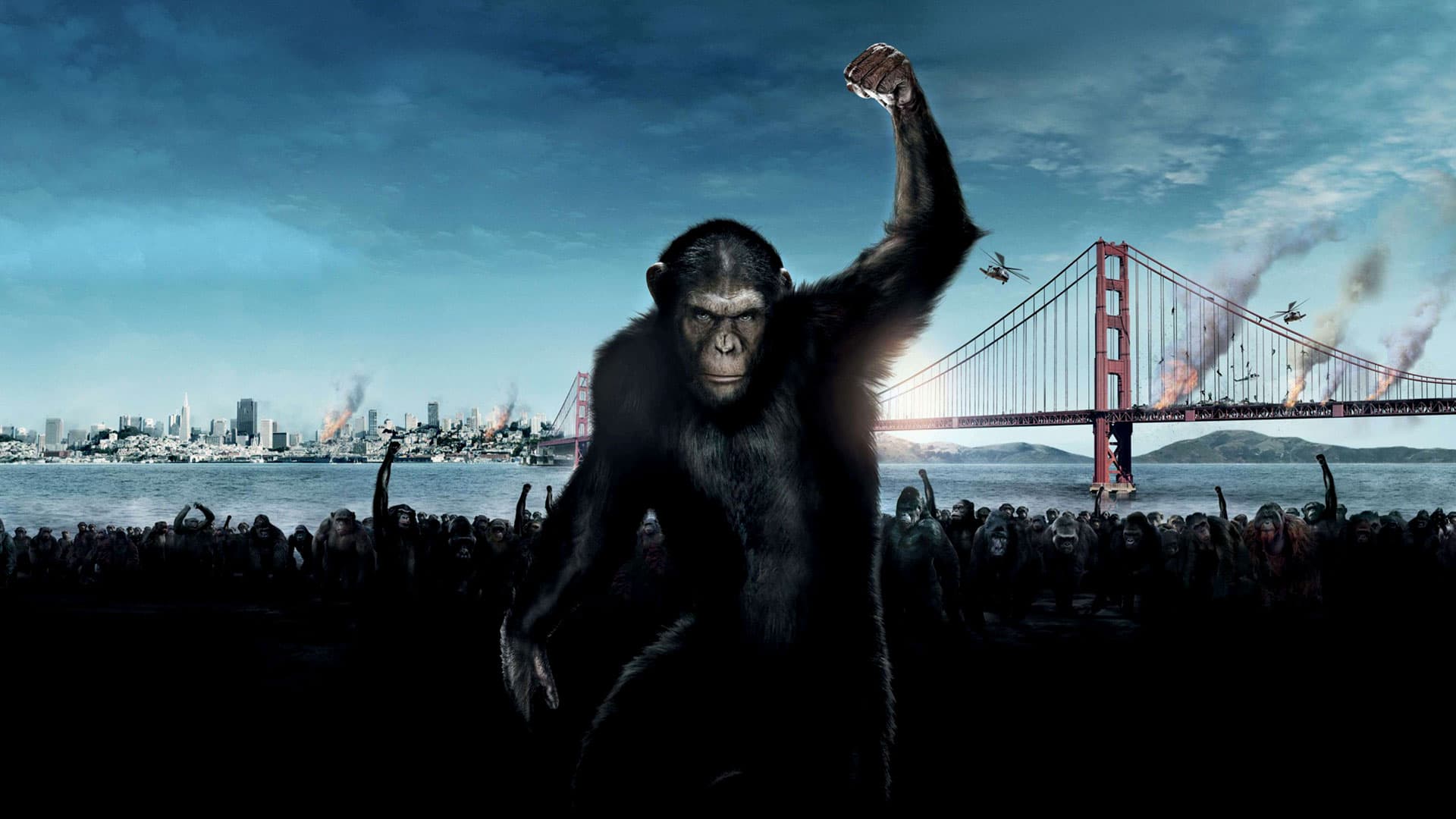 Rise of the Planet of the Apes key art