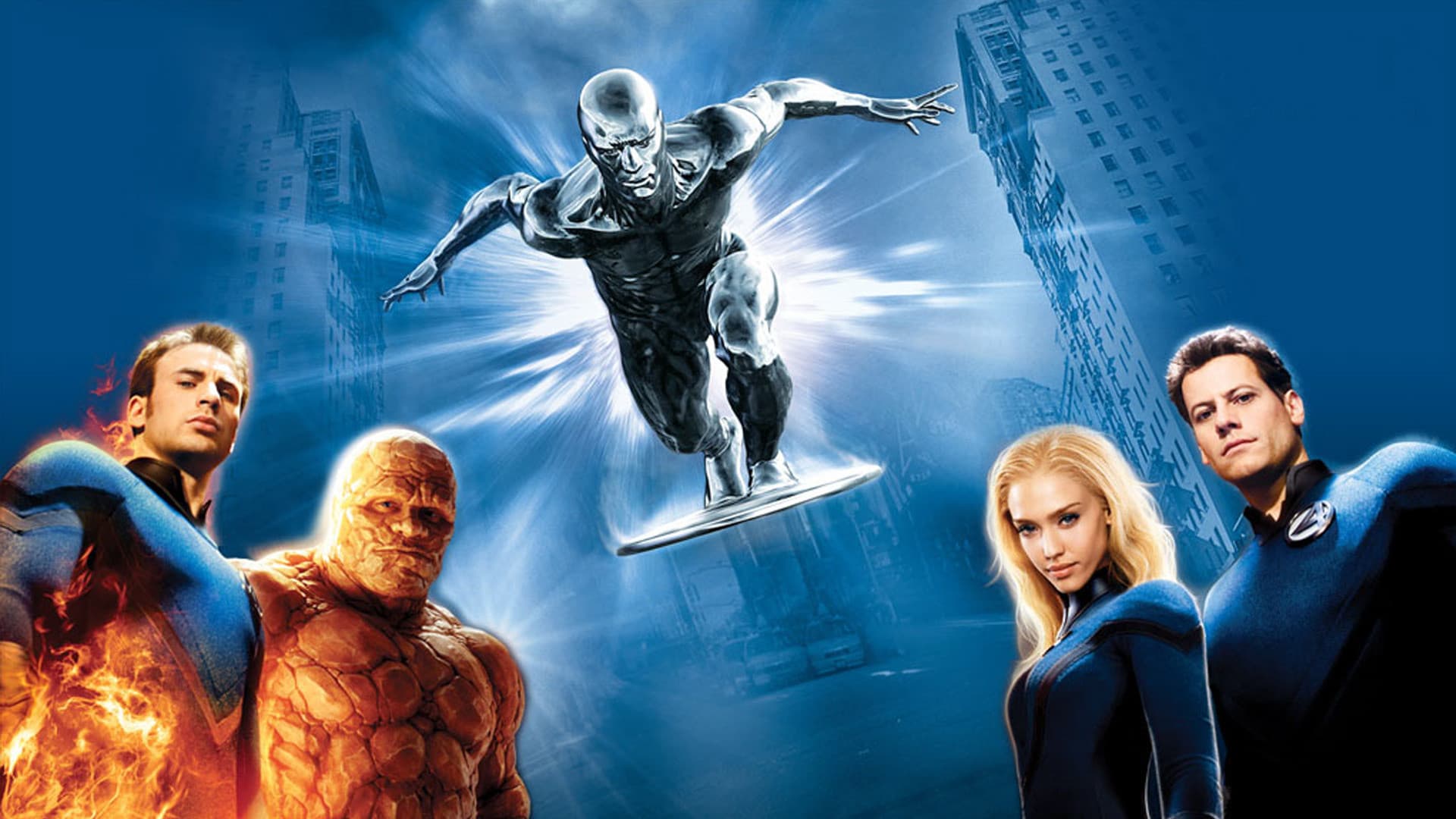 Fantastic Four Rise of the Silver Surfer key art