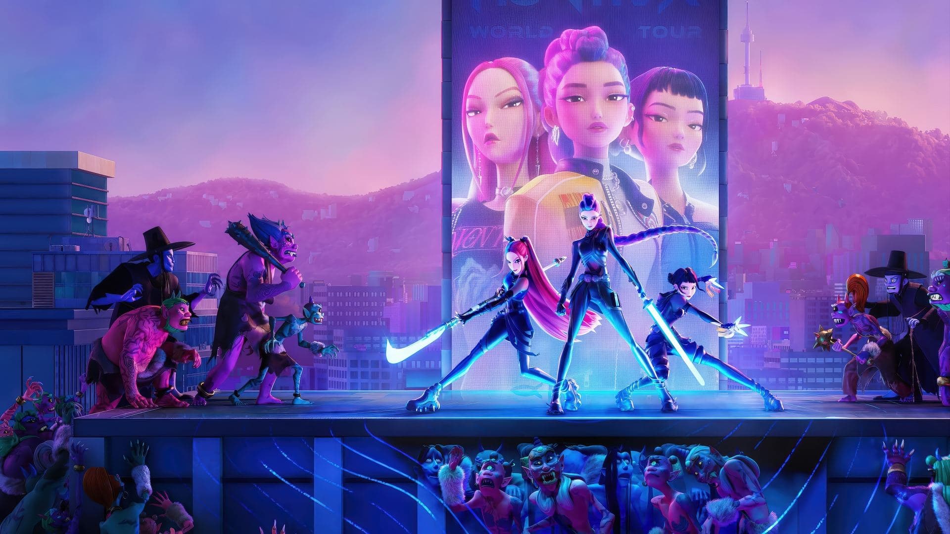 KPop Demon Hunters key art