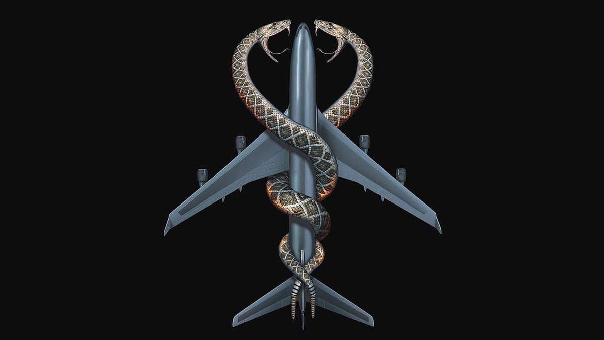 Snakes on a Plane key art