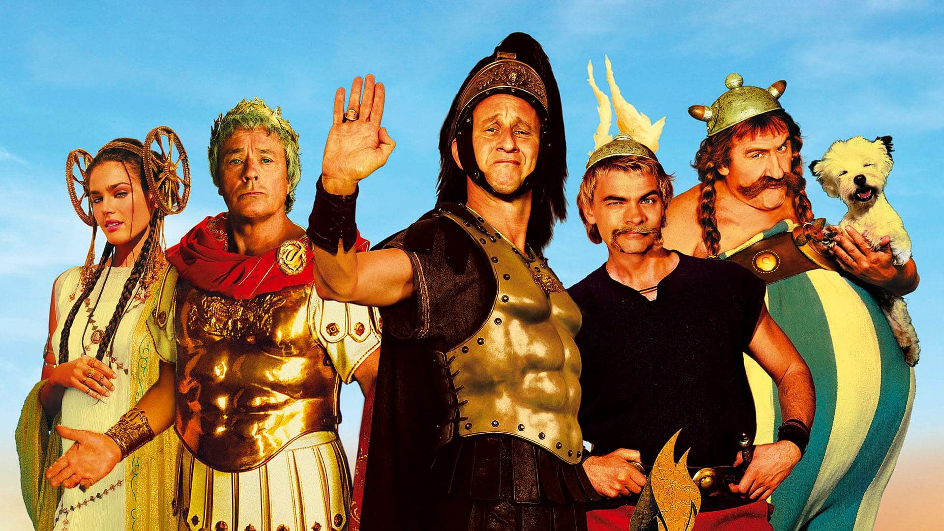 Astérix aux Jeux Olympiques key art background