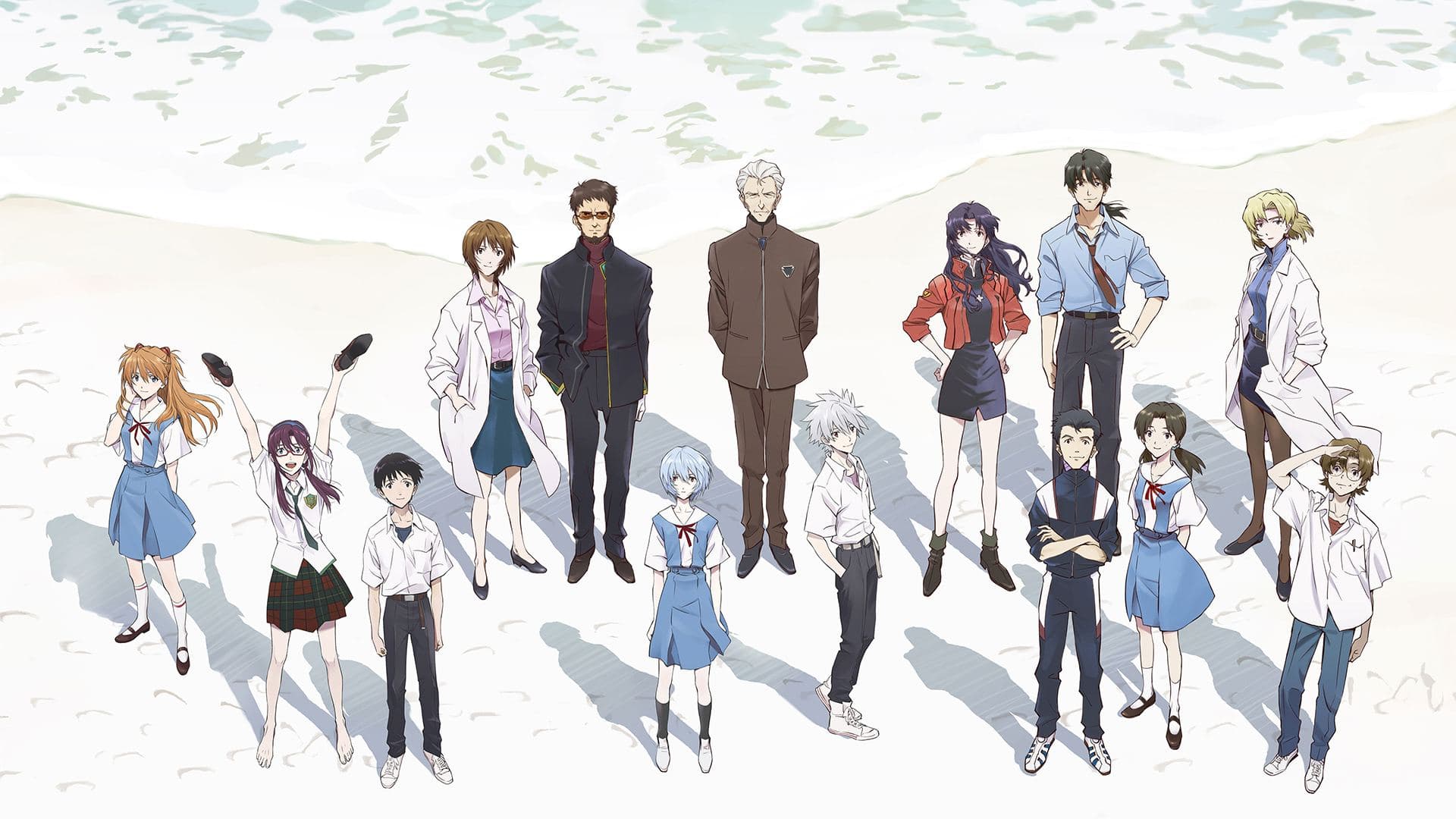 Evangelion 3.0+1.0 Thrice Upon a Time key art background