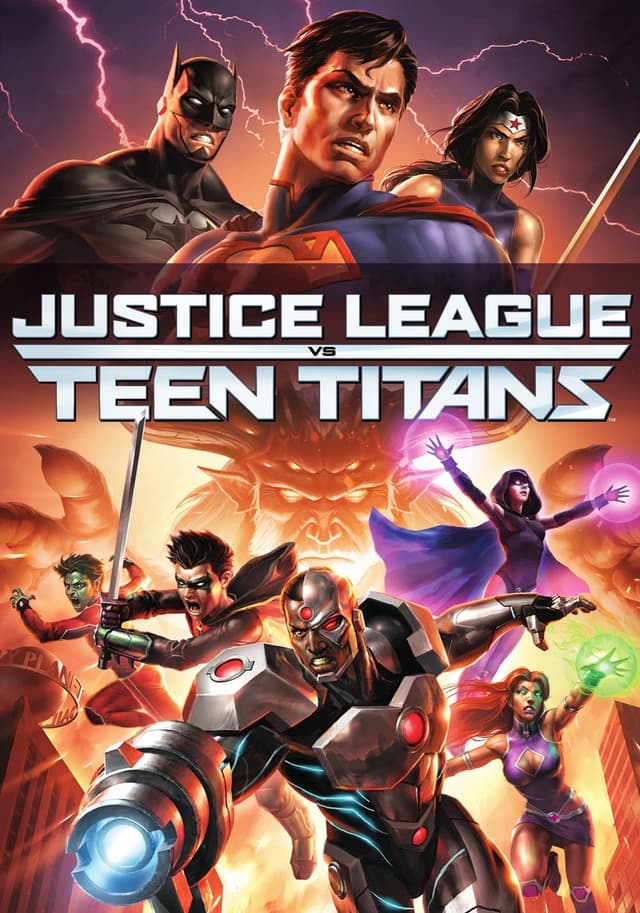 Justice League vs. Teen Titans movie poster