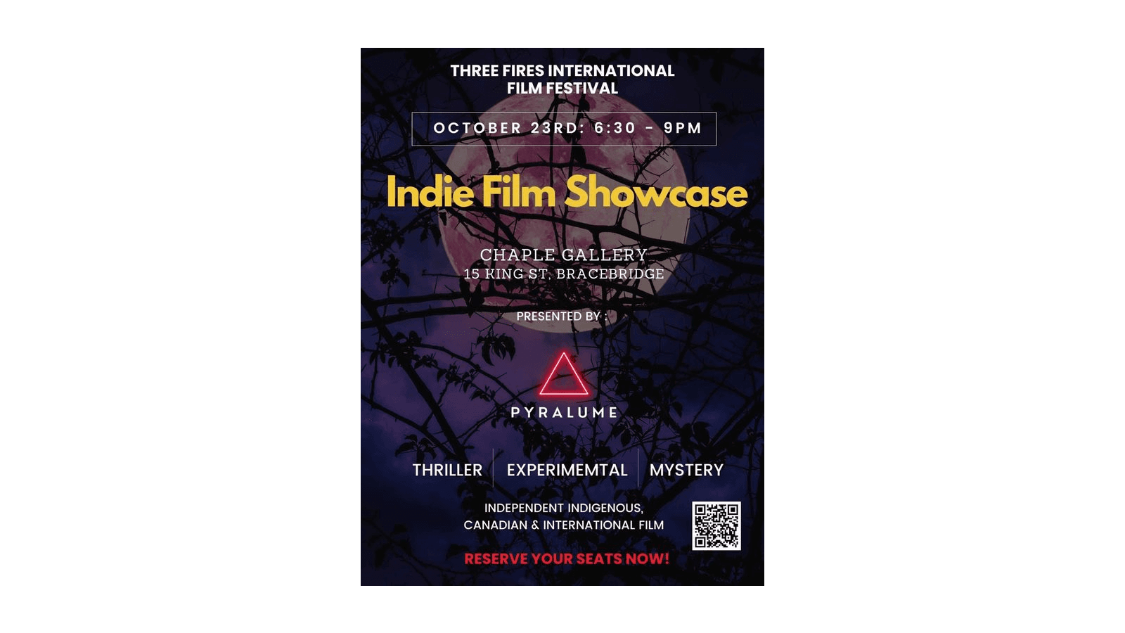 Three Fires International Film Festival logo