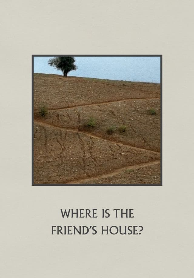 Where Is the Friend's House movie poster