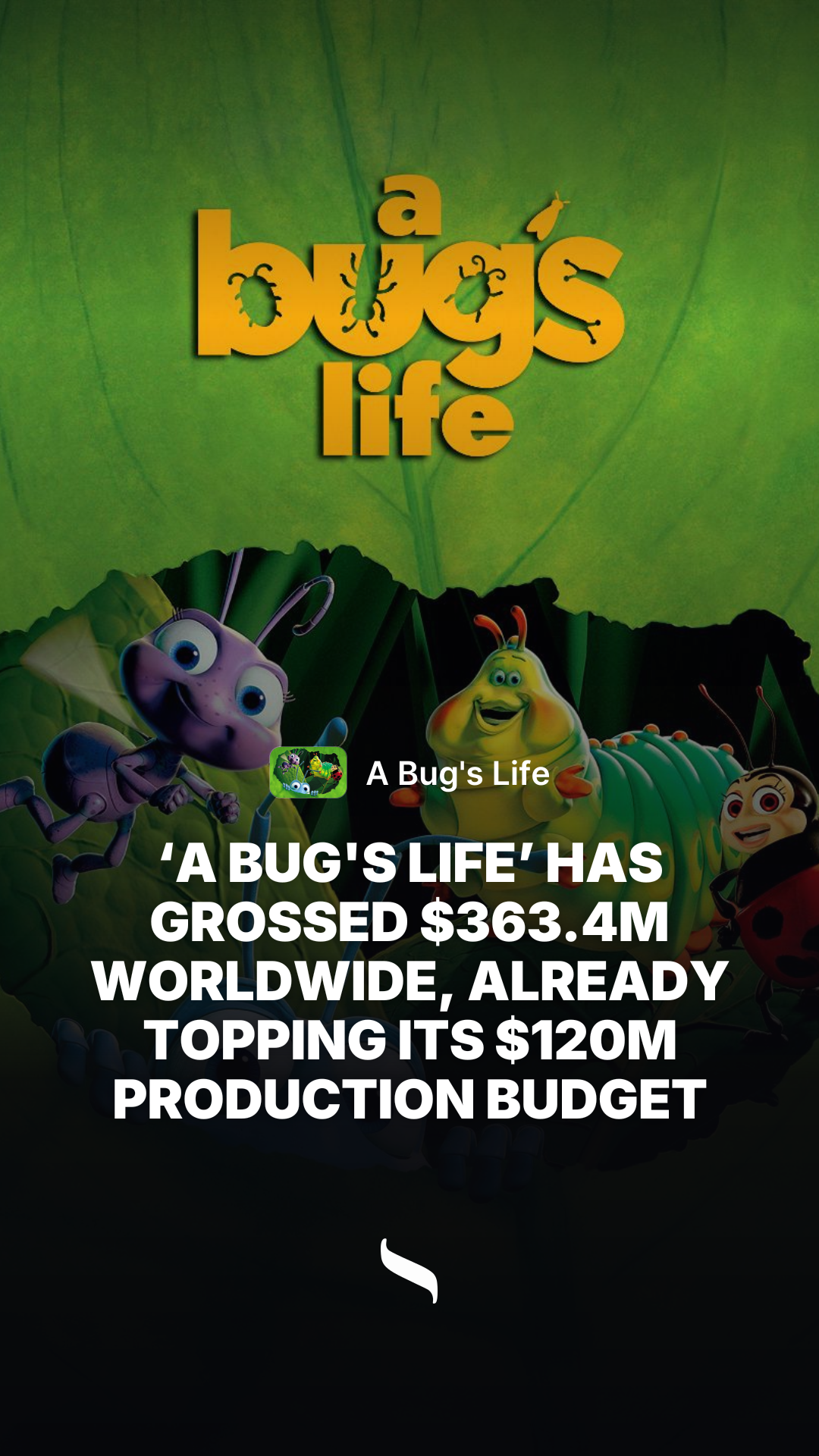 A Bug's Life share card