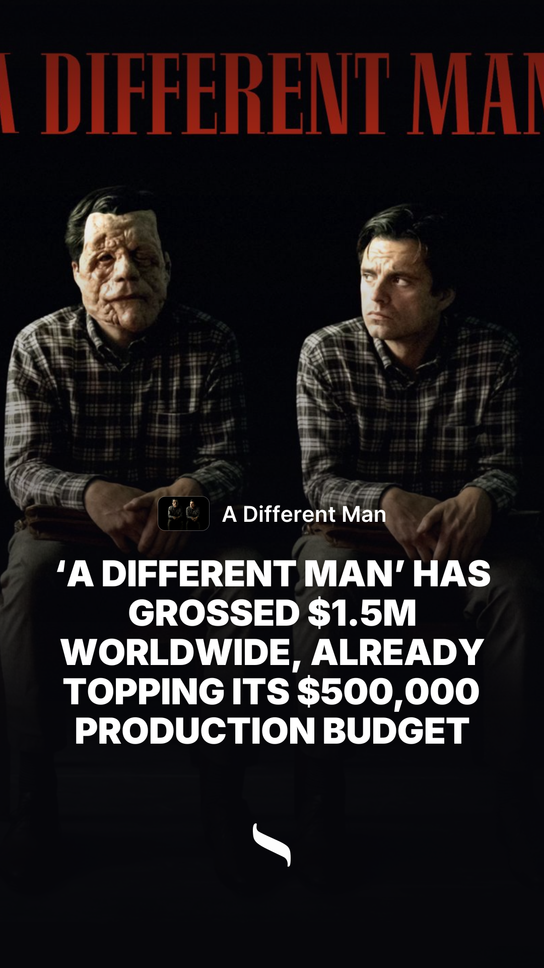 A Different Man share card