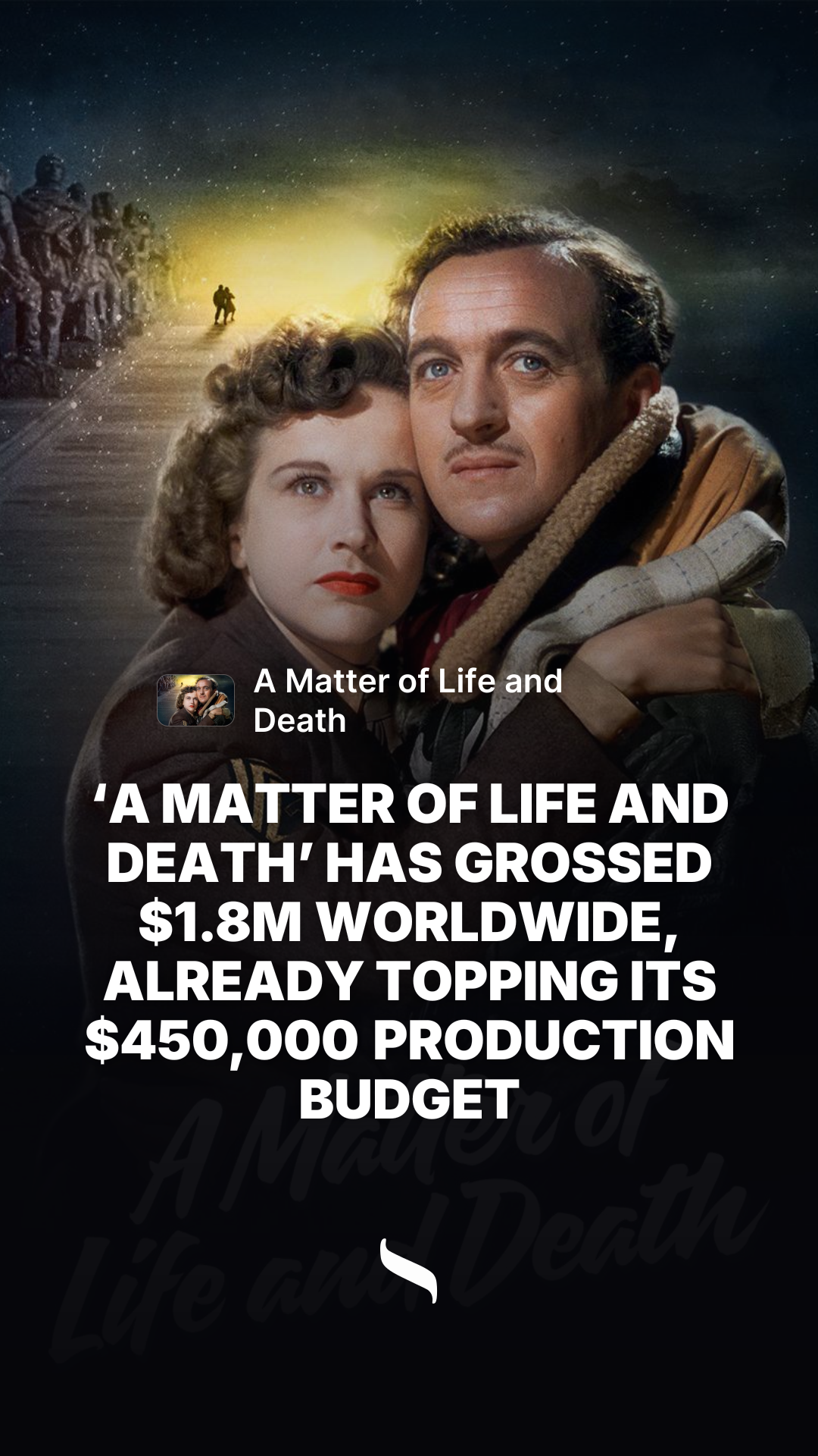 A Matter of Life and Death share card