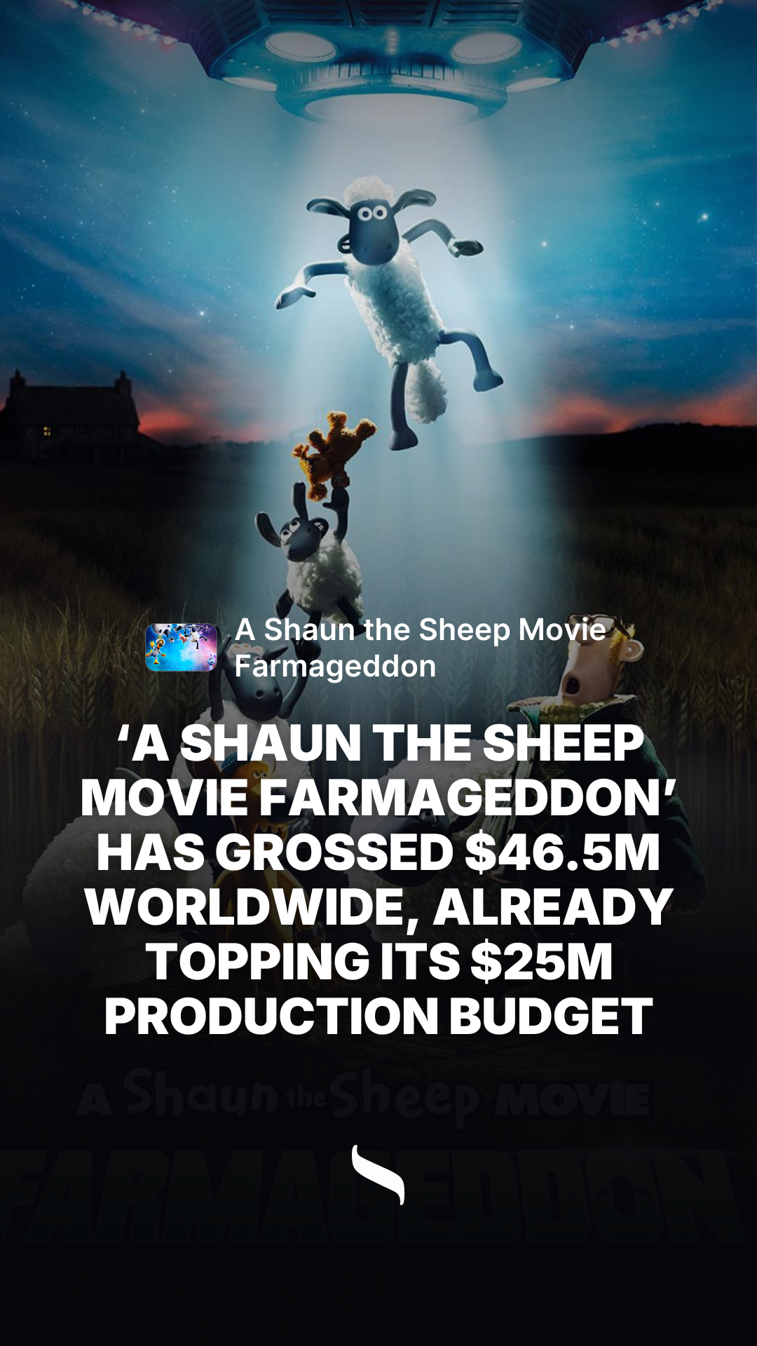 A Shaun the Sheep Movie Farmageddon share card
