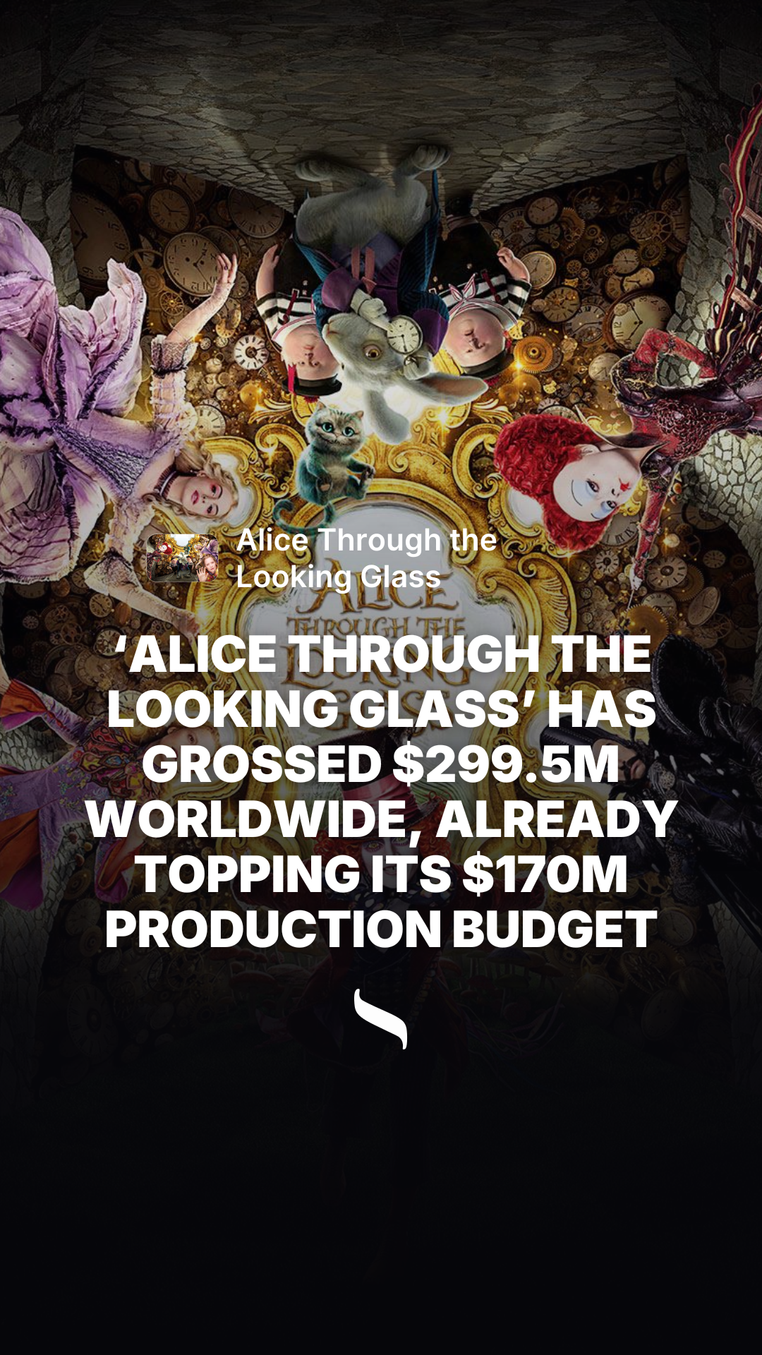 Alice Through the Looking Glass share card