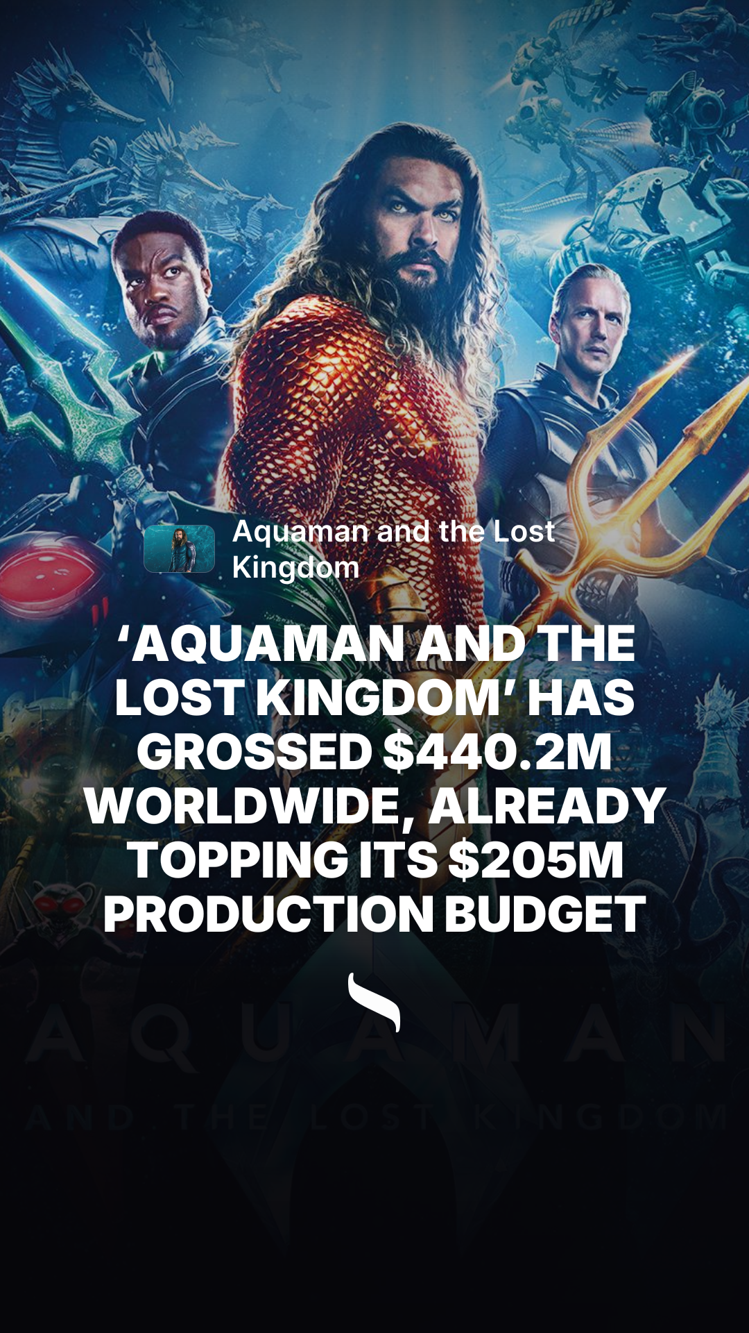 Aquaman and the Lost Kingdom share card