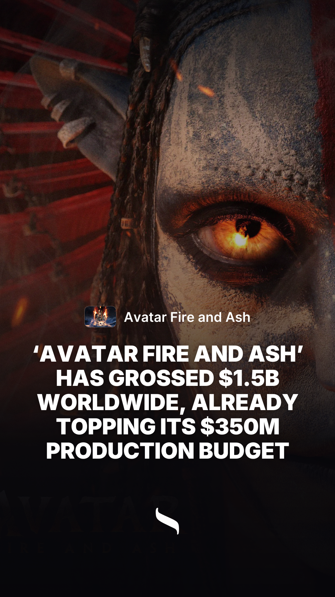 Avatar Fire and Ash share card
