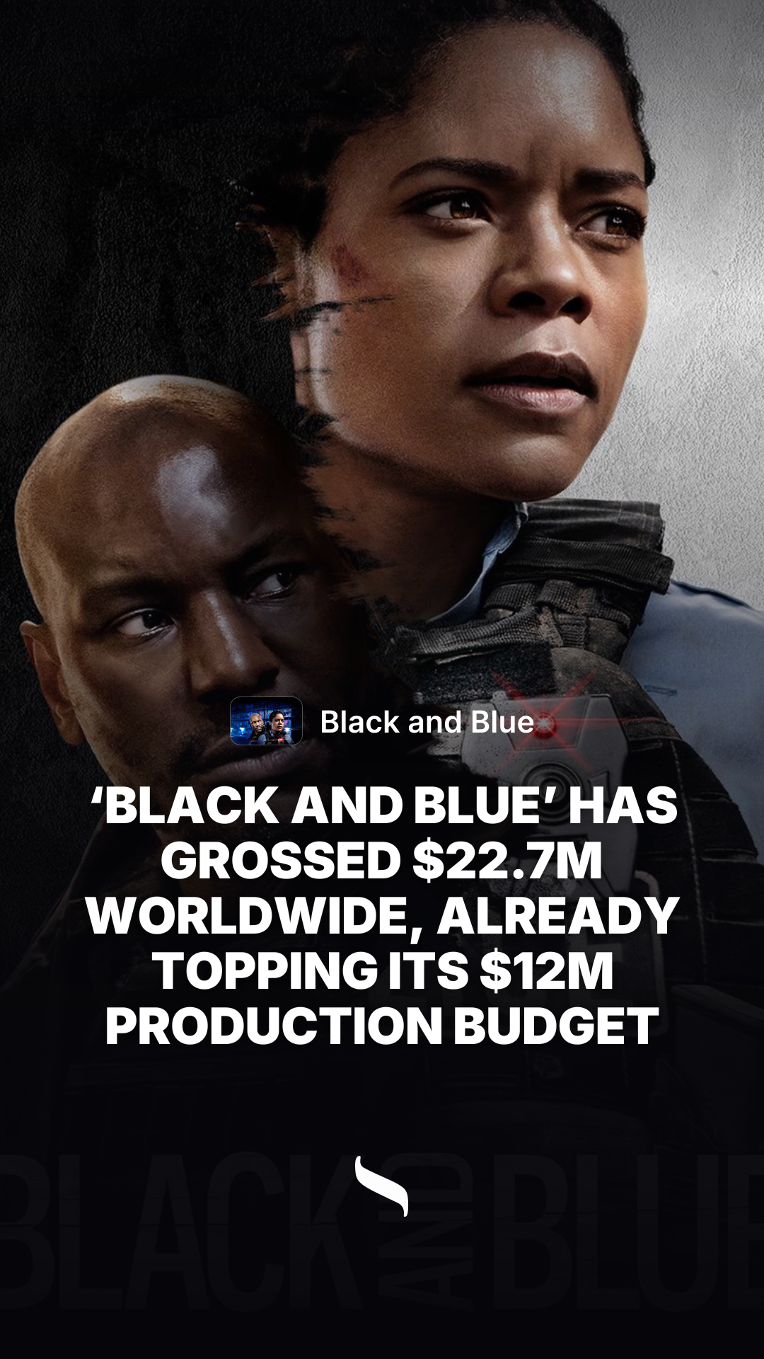 Black and Blue share card