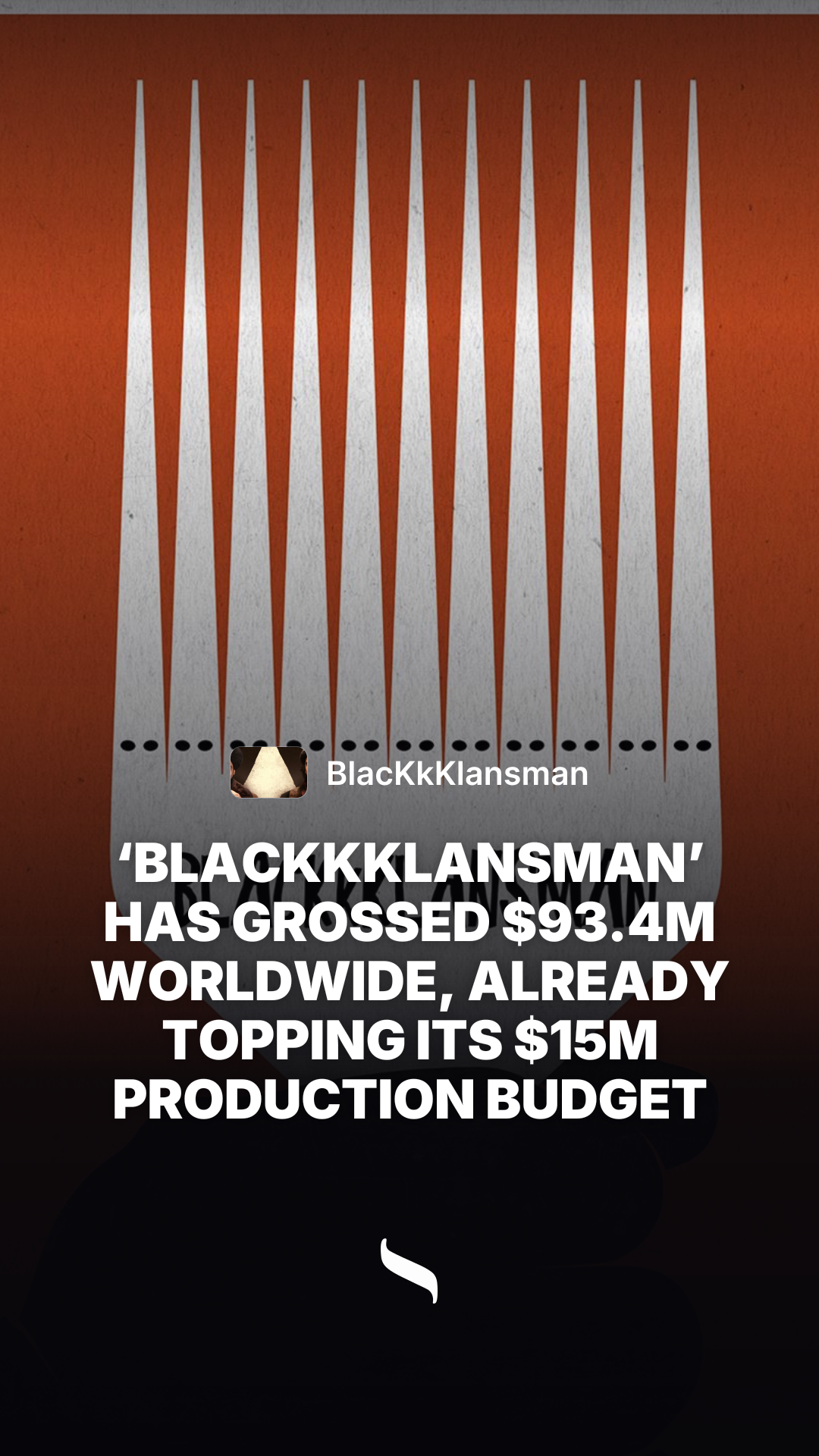 BlacKkKlansman share card