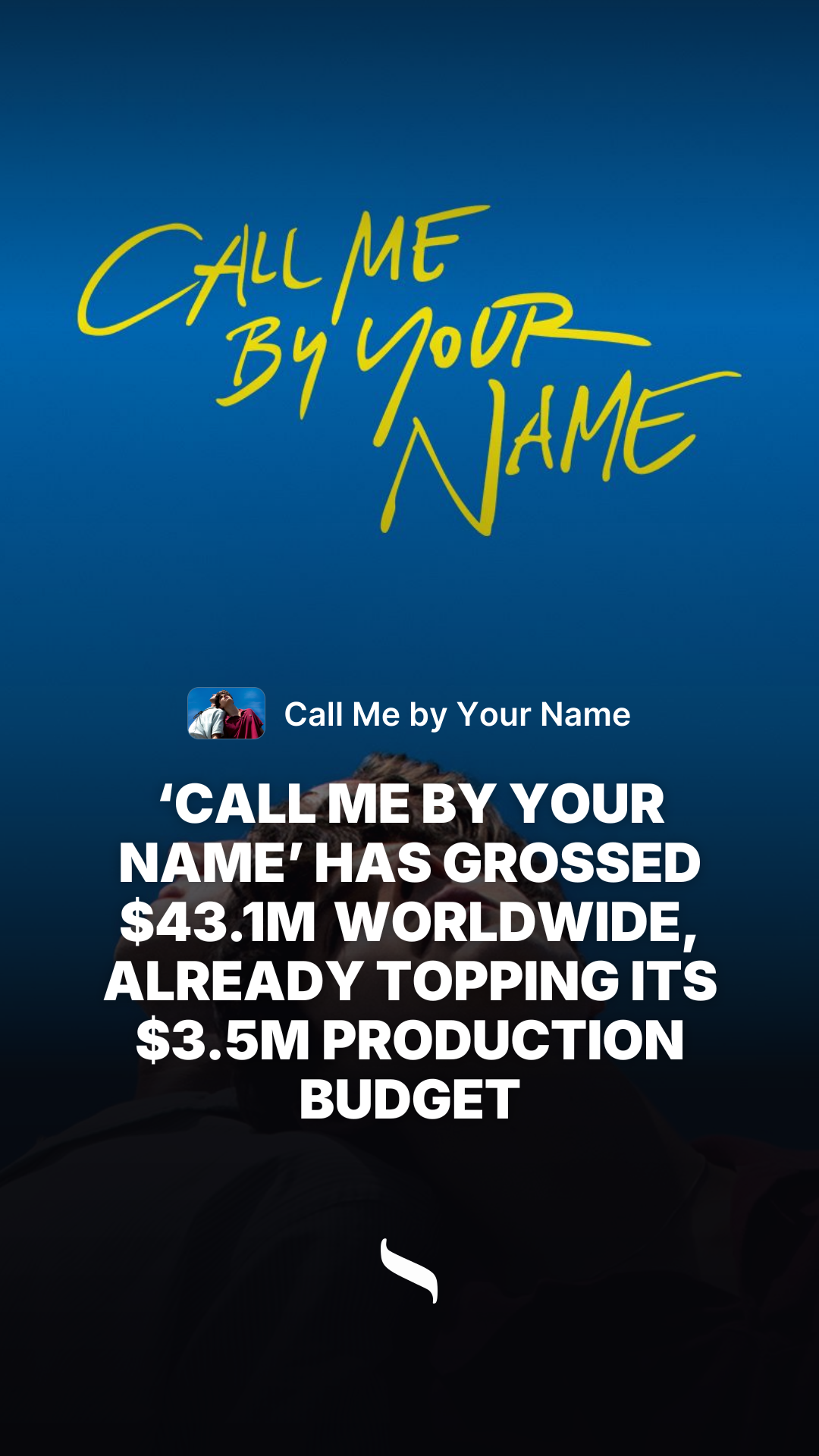 Call Me by Your Name share card