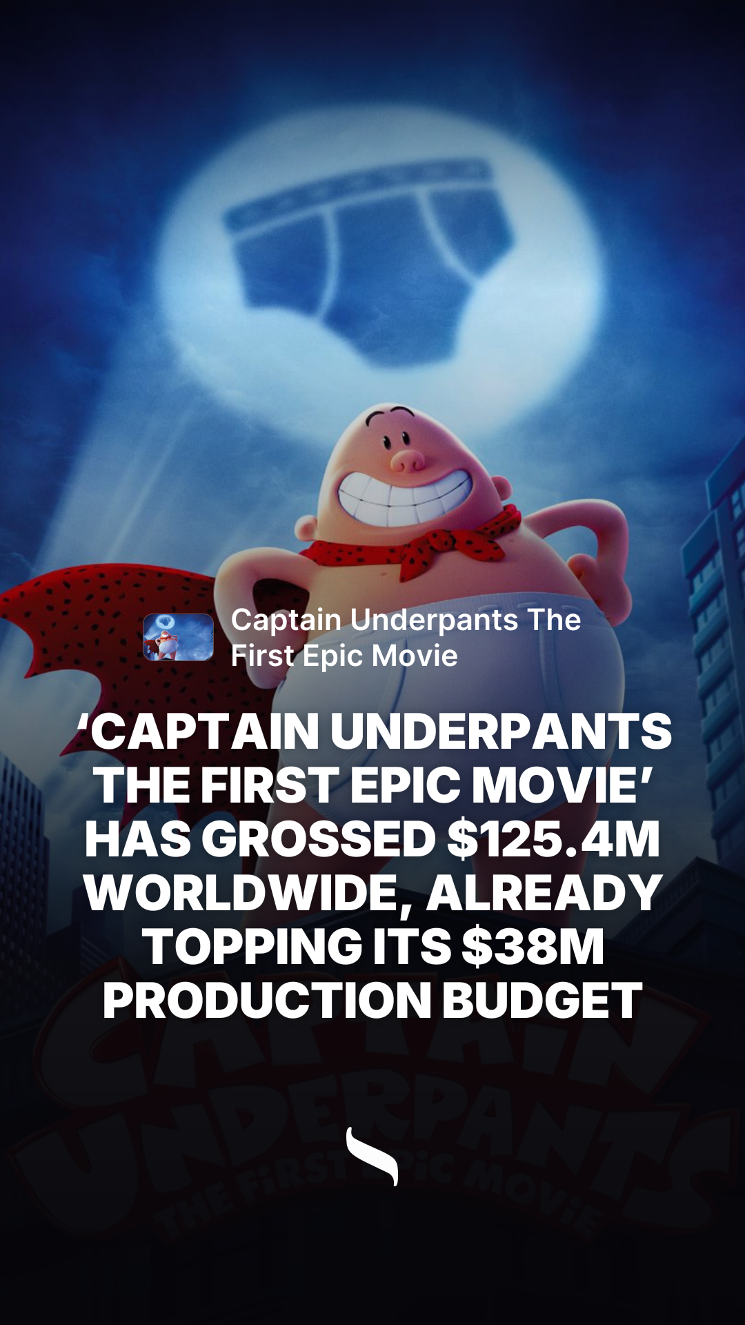 Captain Underpants The First Epic Movie share card