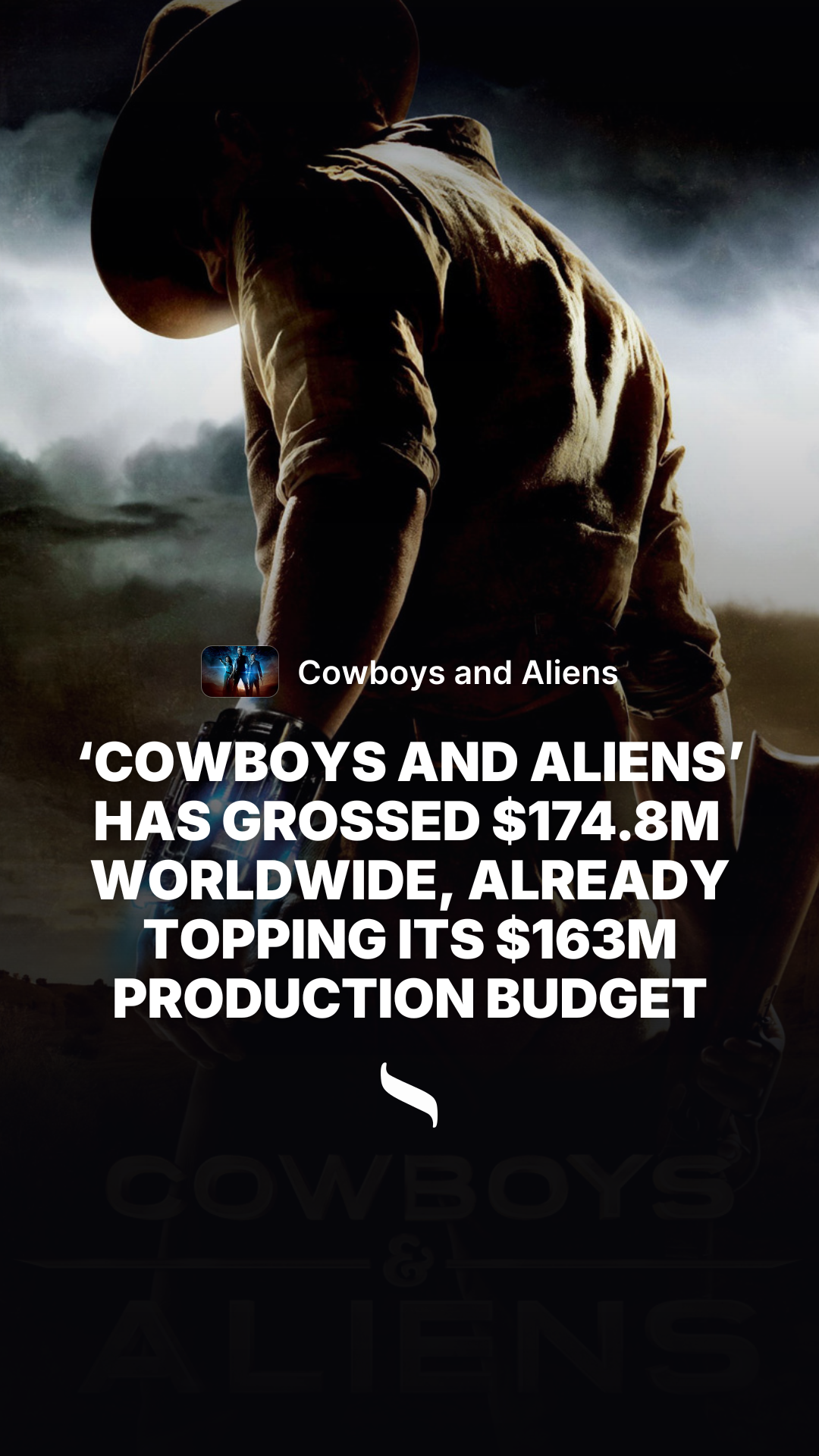 Cowboys and Aliens share card
