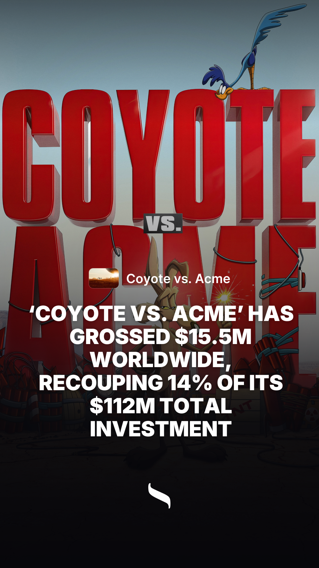 Coyote vs. Acme (2026) share card