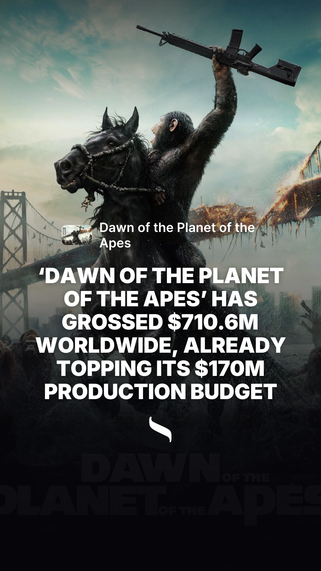 Dawn of the Planet of the Apes share card
