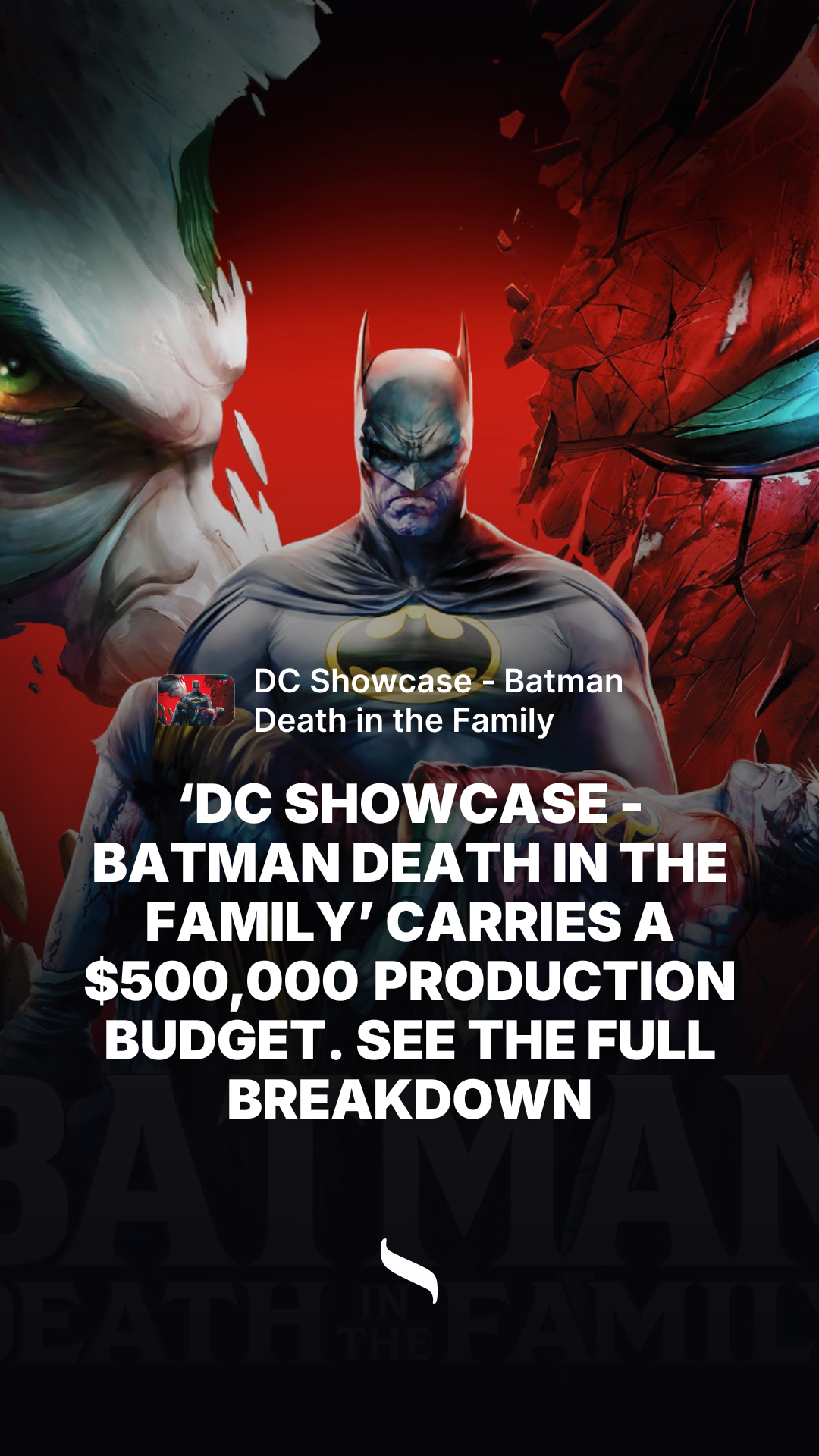 DC Showcase - Batman Death in the Family share card