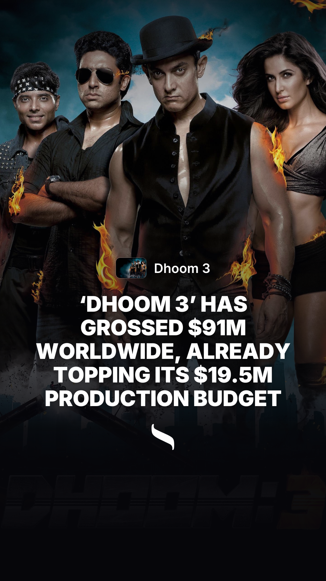 Dhoom 3 share card