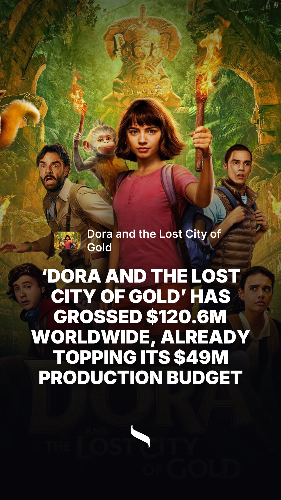 Dora and the Lost City of Gold share card