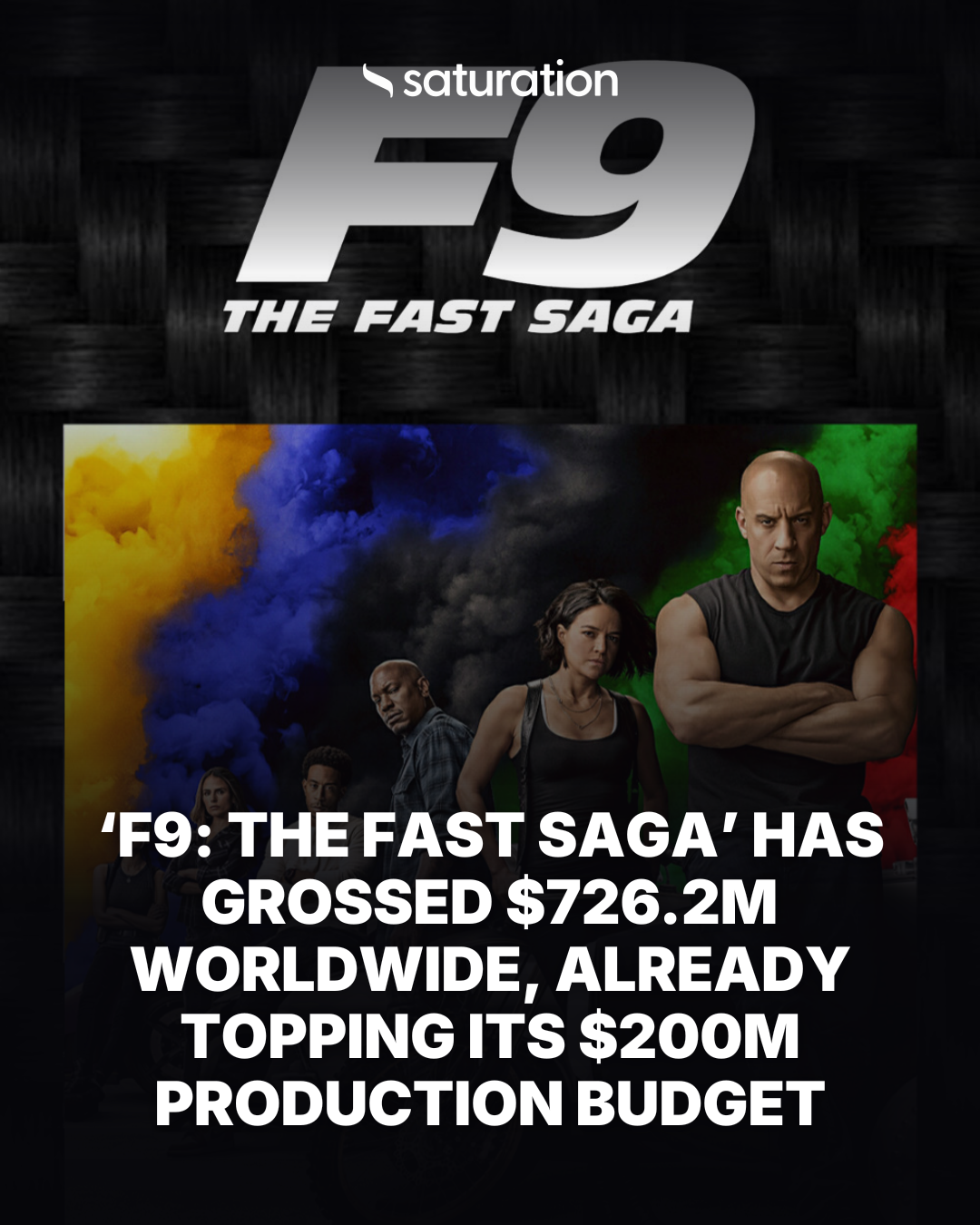 F9: The Fast Saga share card