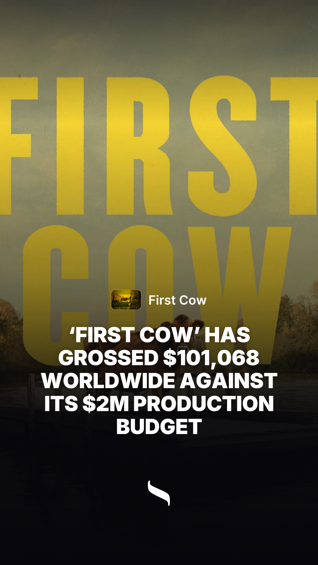 First Cow share card