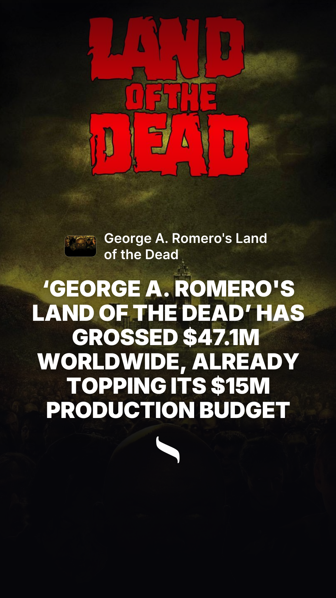 George A. Romero's Land of the Dead share card