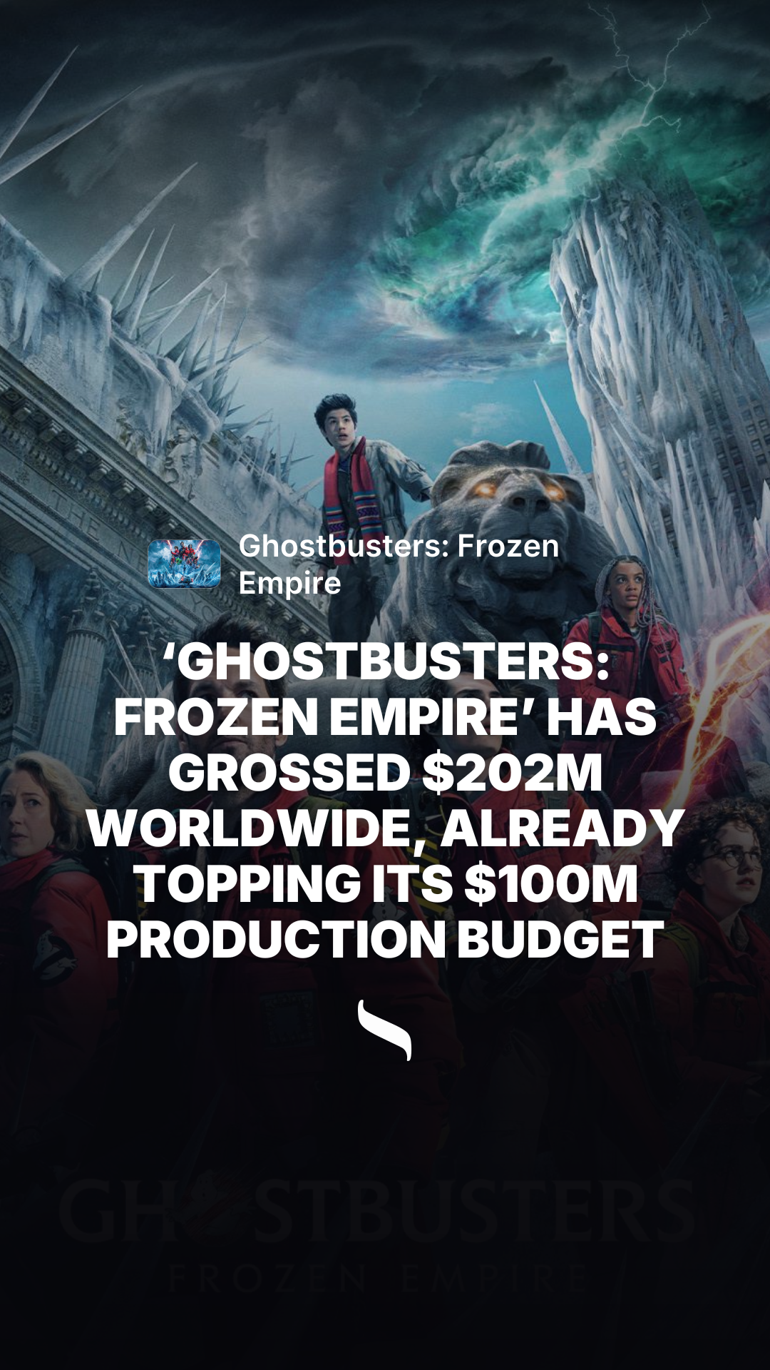 Ghostbusters: Frozen Empire share card