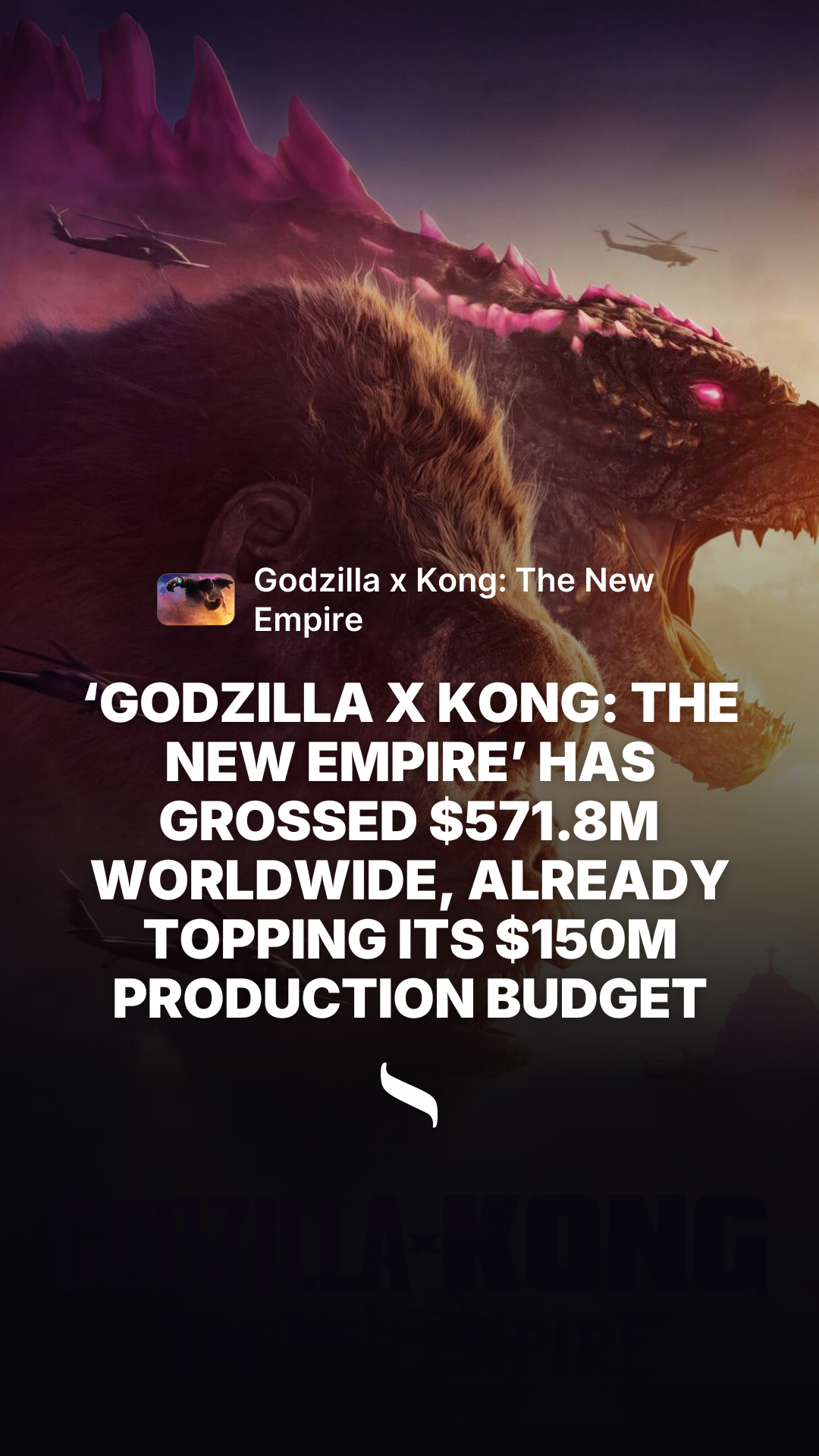 Godzilla x Kong: The New Empire share card