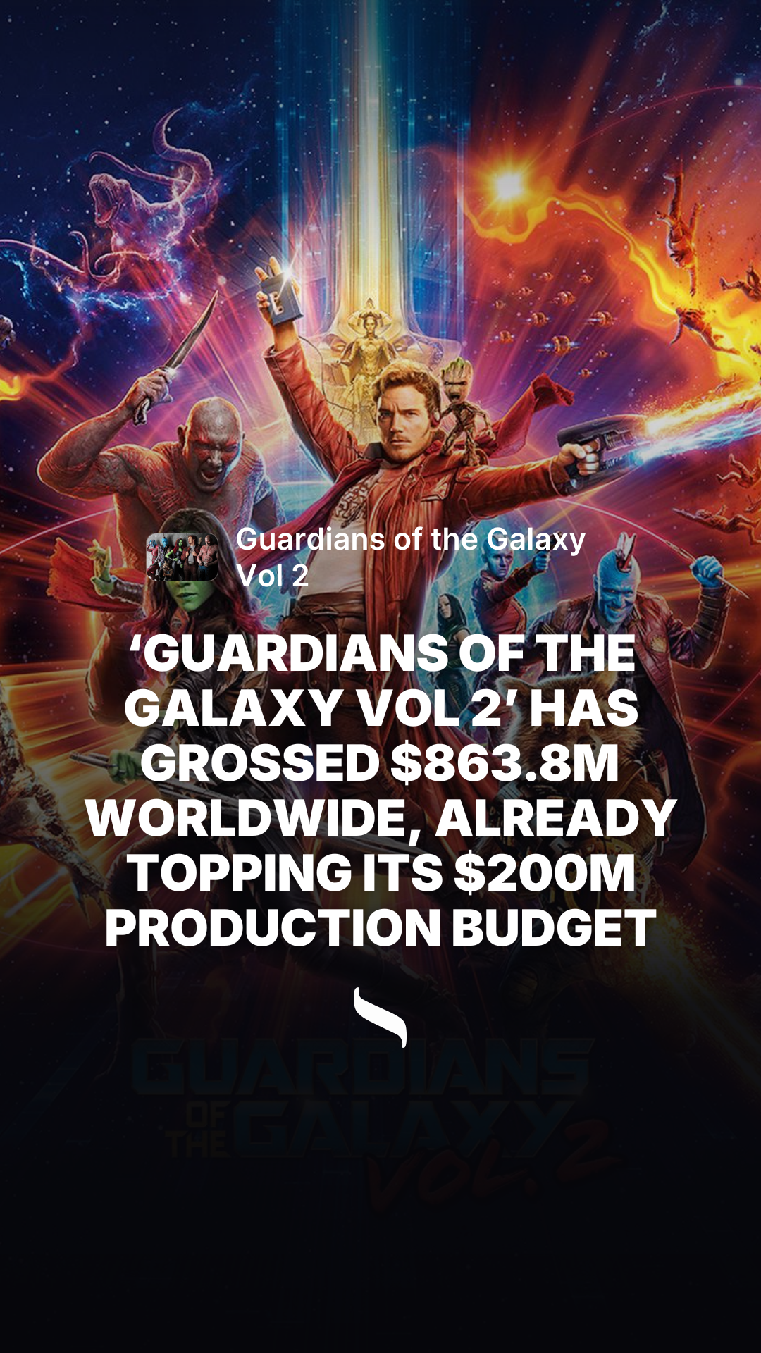 Guardians of the Galaxy Vol 2 share card