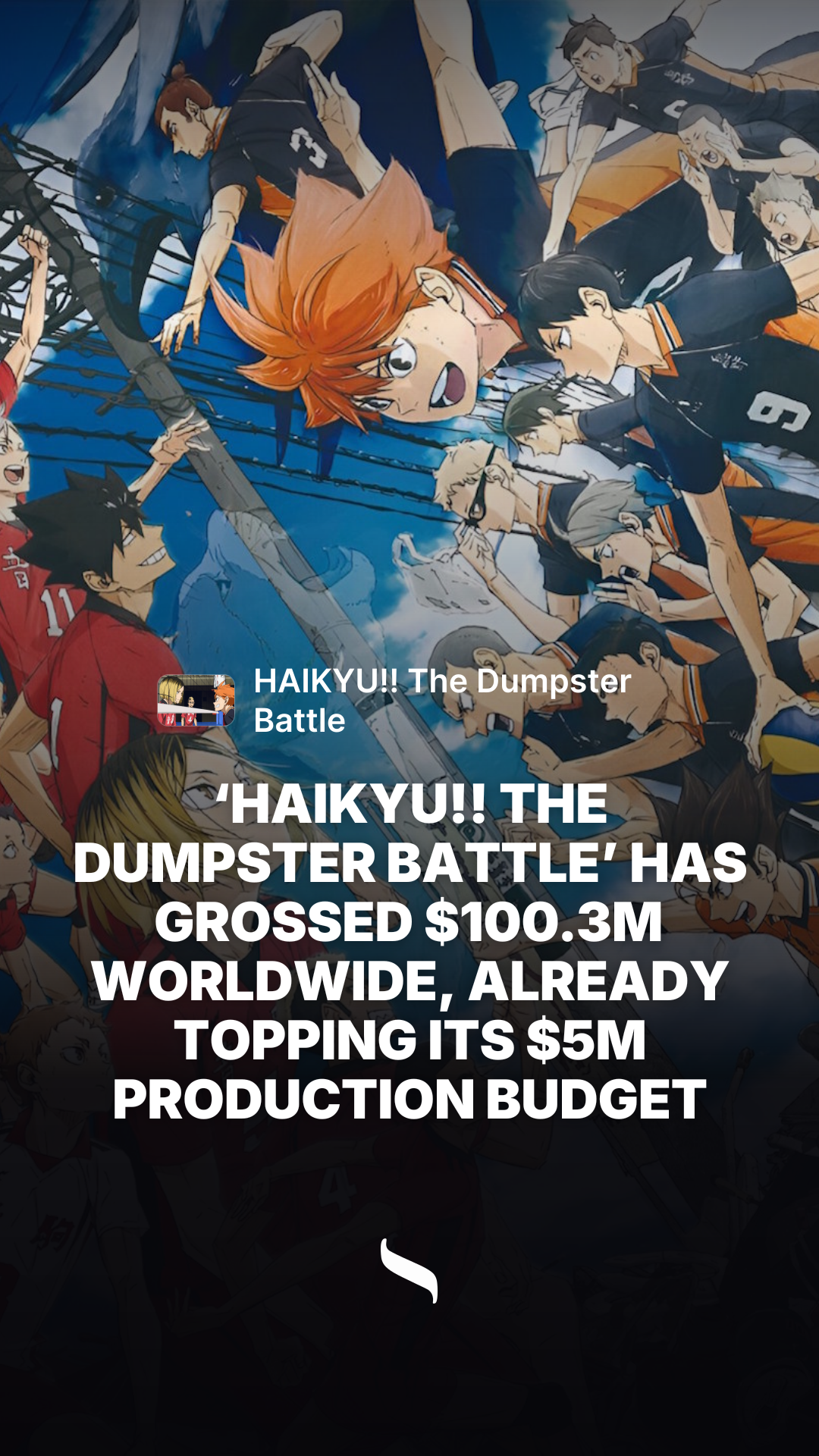 HAIKYU!! The Dumpster Battle share card