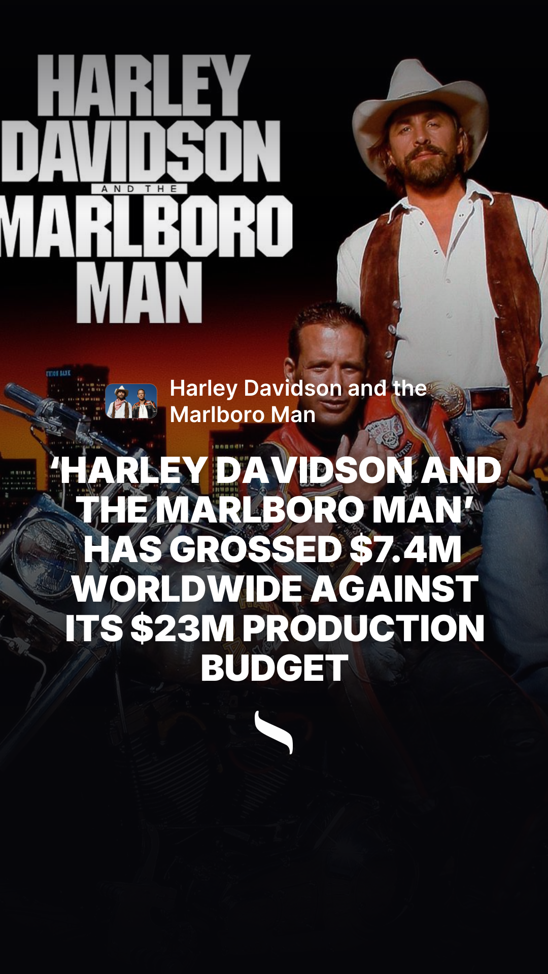 Harley Davidson and the Marlboro Man share card