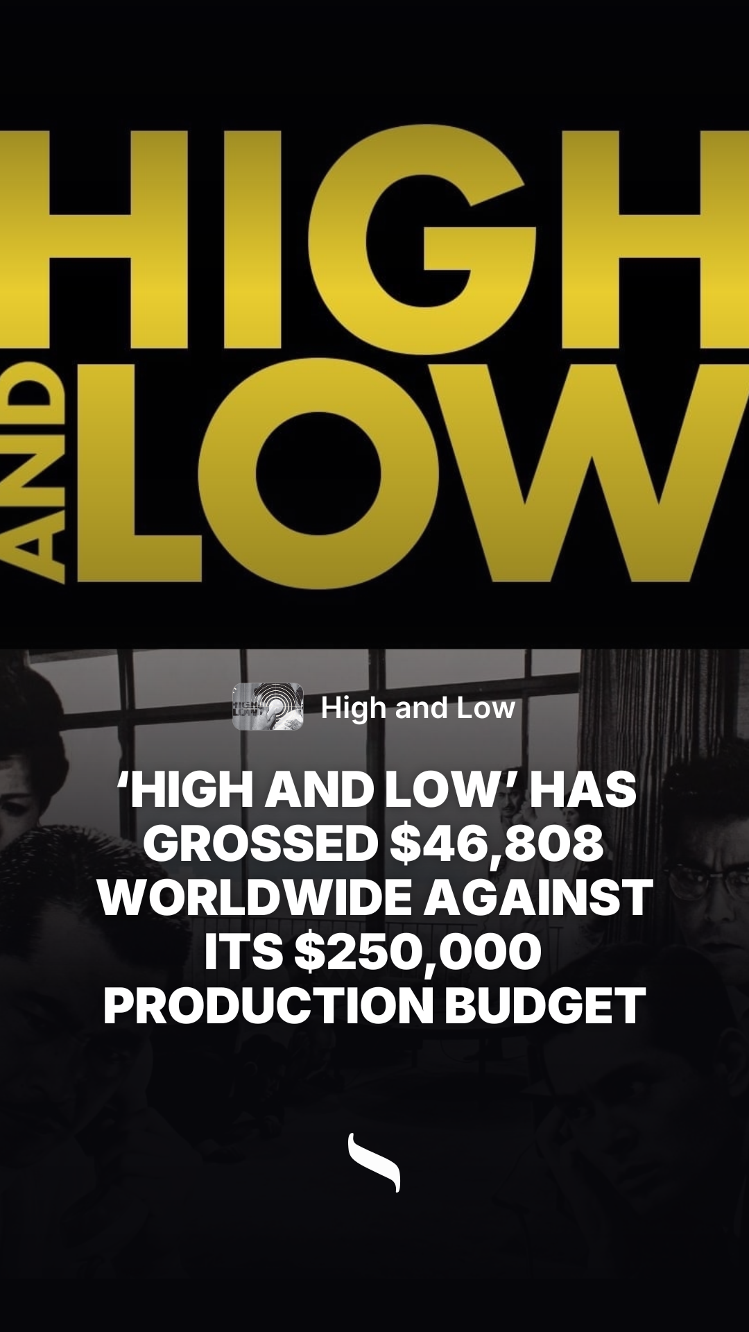 High and Low share card