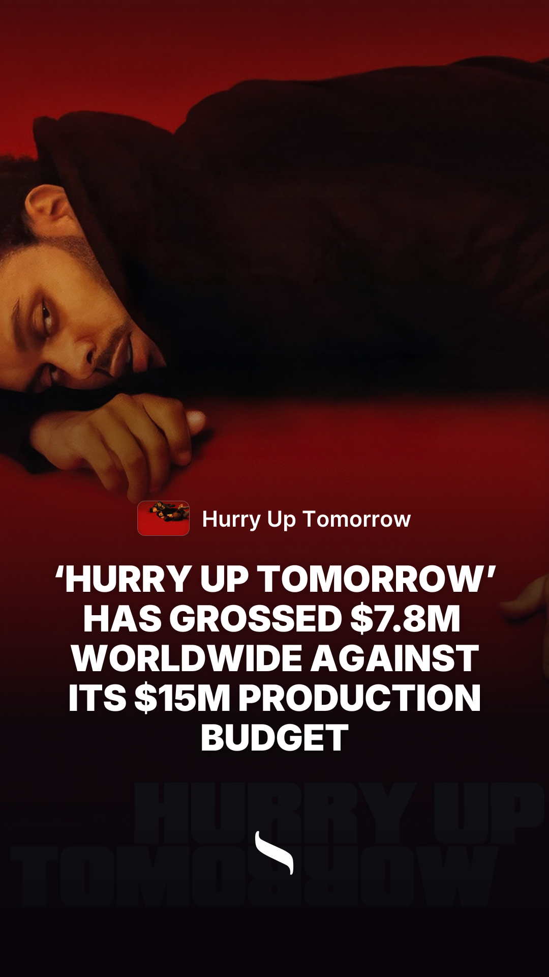 Hurry Up Tomorrow share card