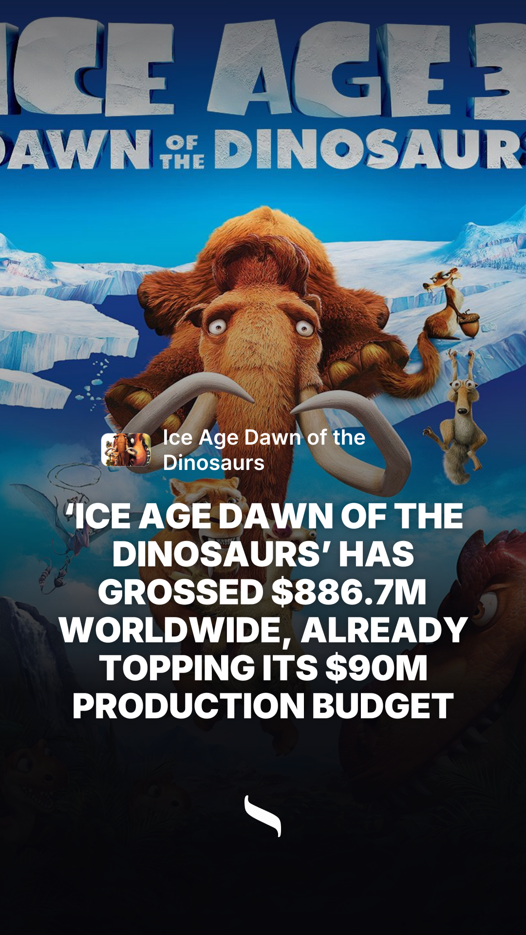 Ice Age Dawn of the Dinosaurs share card