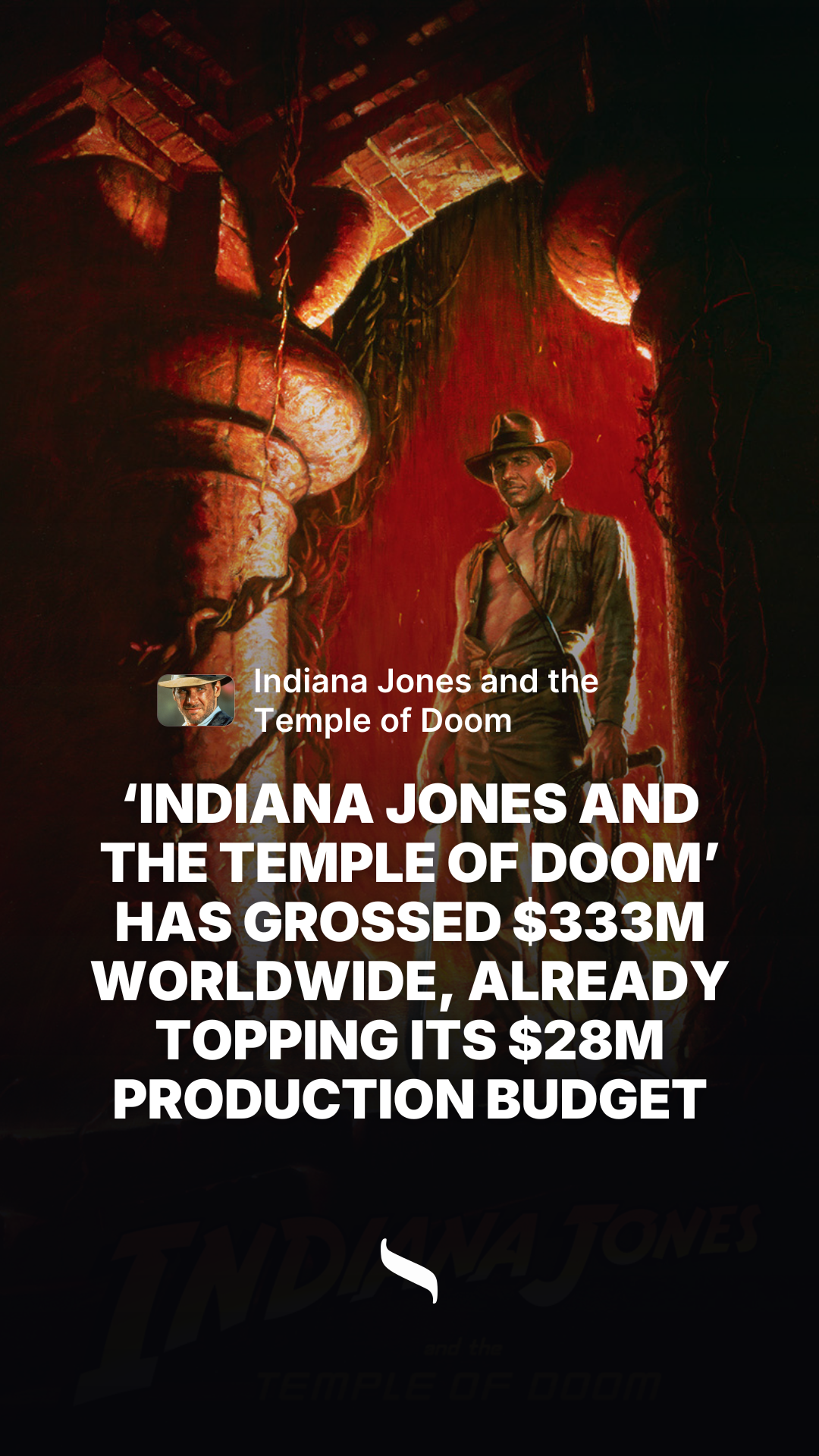 Indiana Jones and the Temple of Doom share card