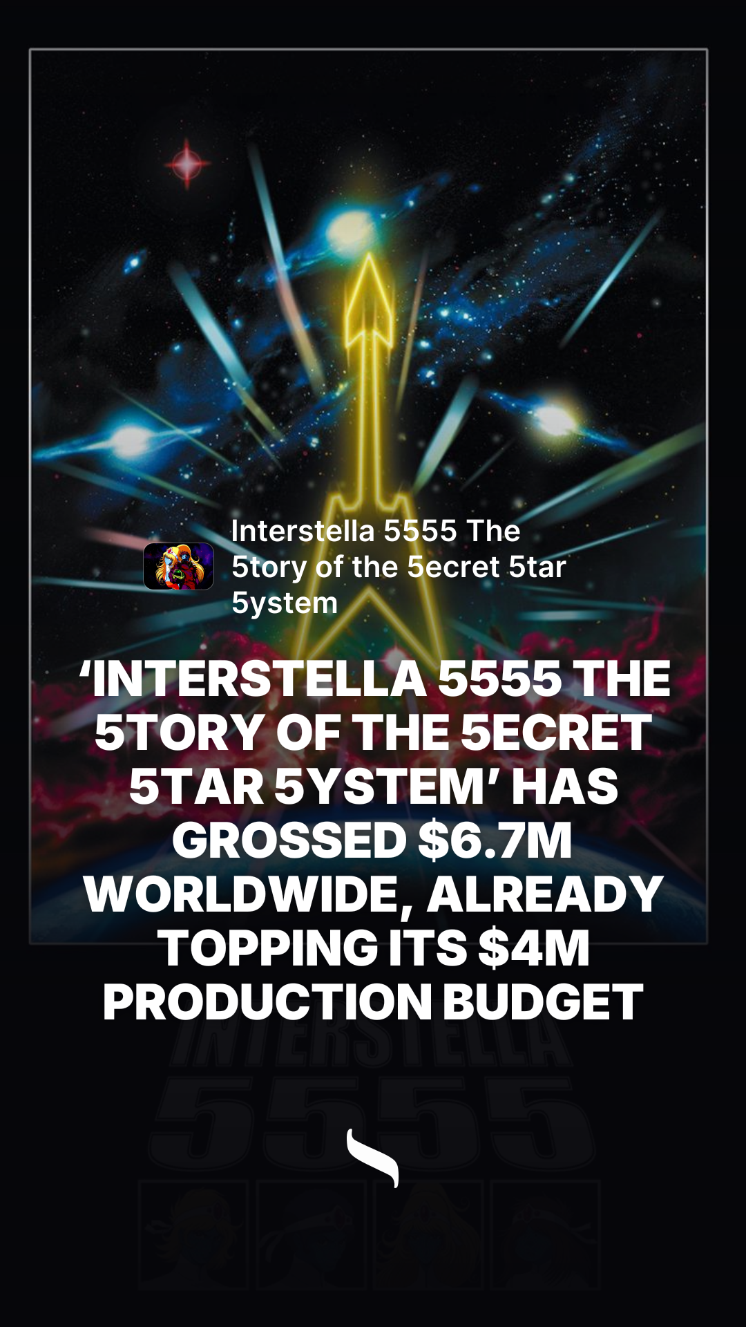 Interstella 5555 The 5tory of the 5ecret 5tar 5ystem share card