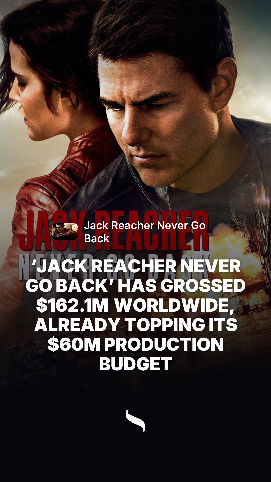 Jack Reacher Never Go Back share card
